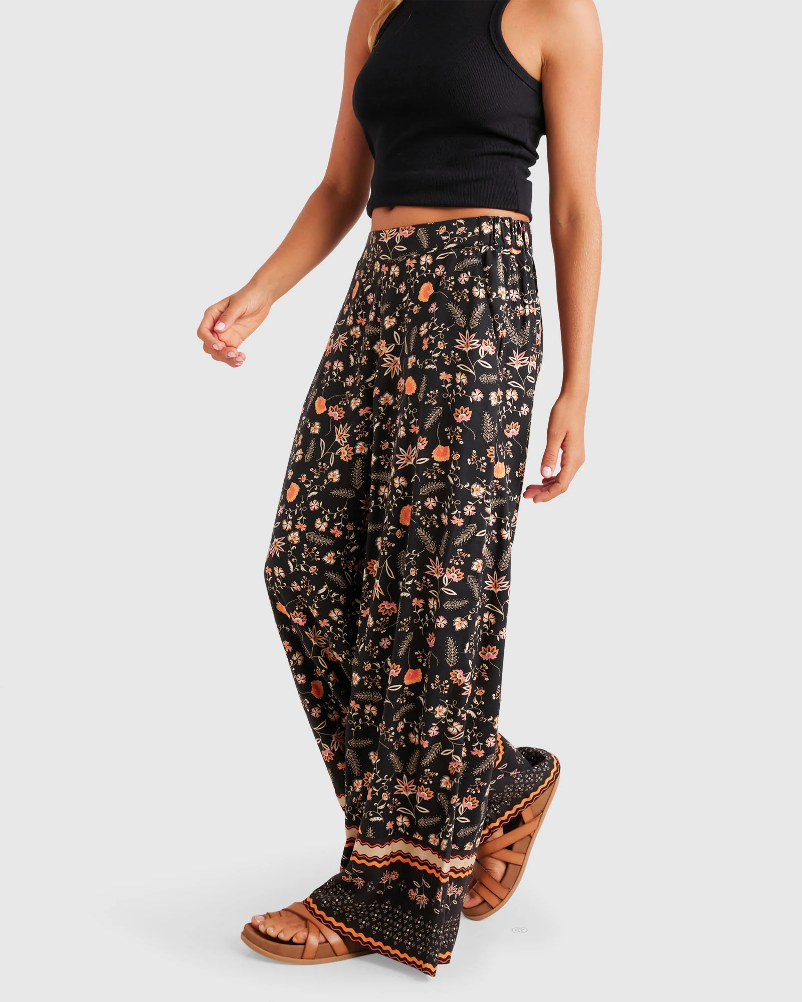 Womens Midnight Avenue Border Pants - Image 8