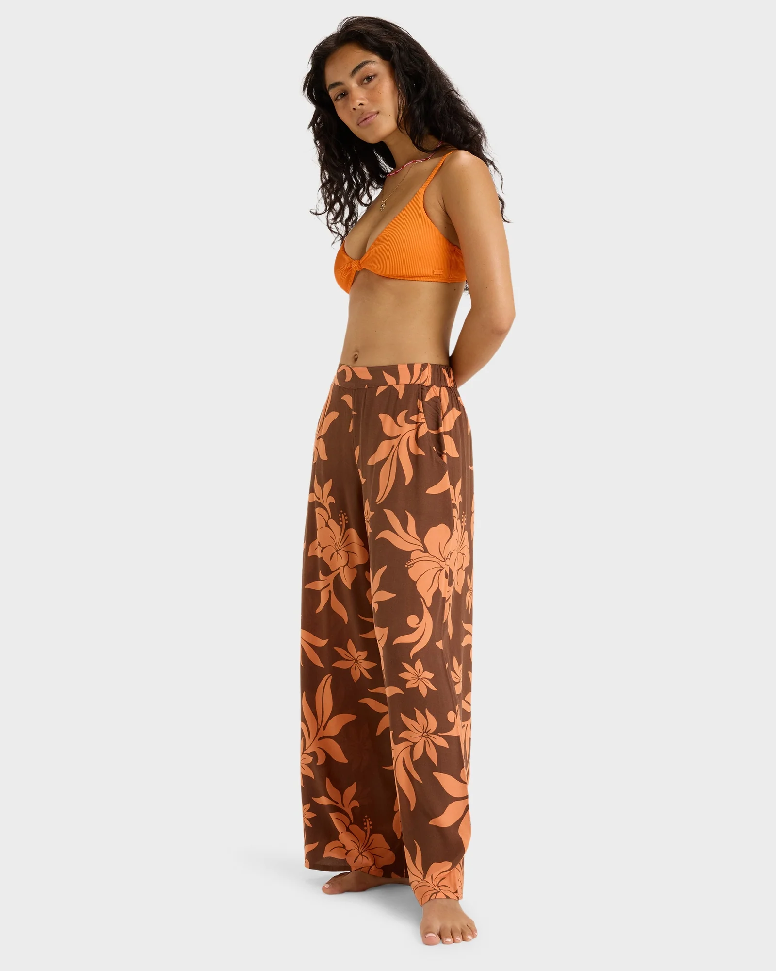 Womens Midnight Avenue Crepe Beach Pants - Image 2