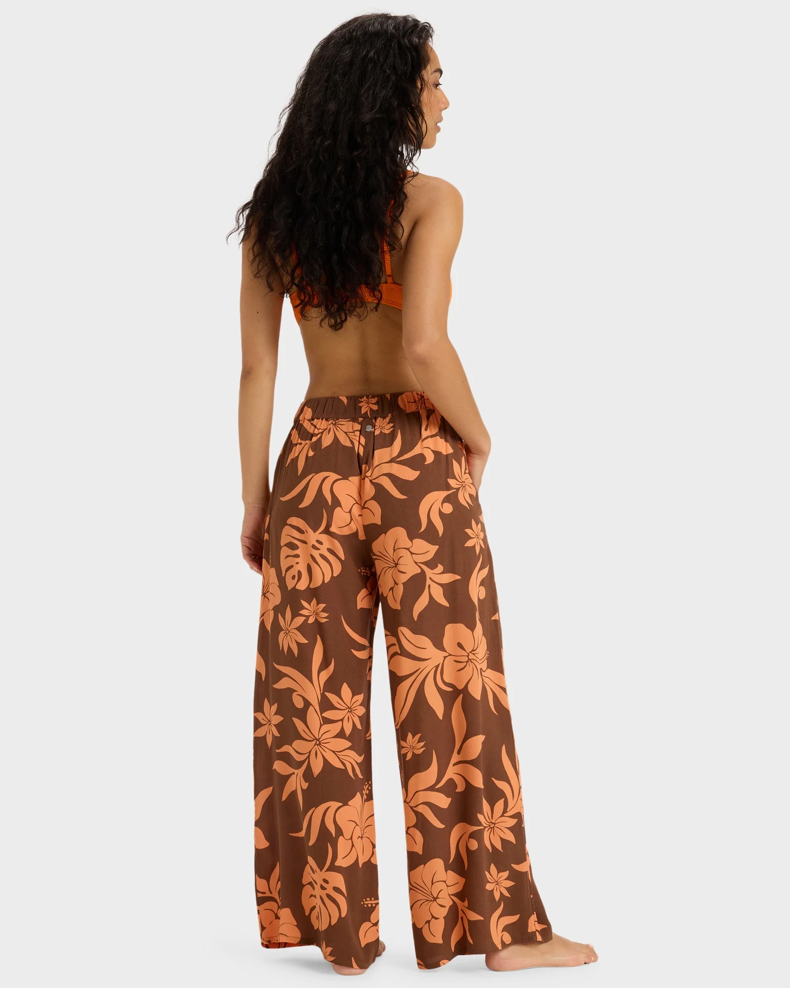 Womens Midnight Avenue Crepe Beach Pants - Image 3