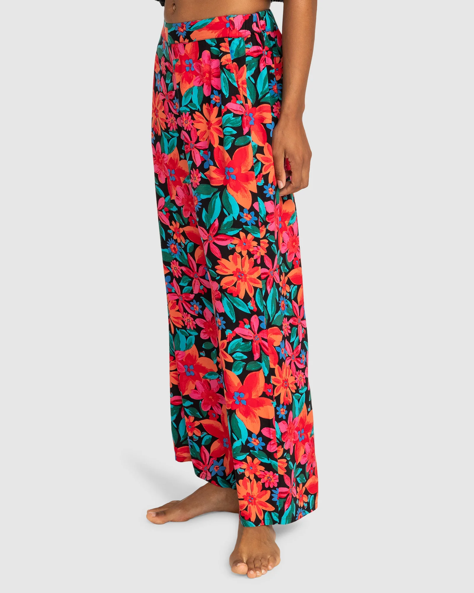 Womens Midnight Avenue Wide Leg Printed Trousers - Image 2