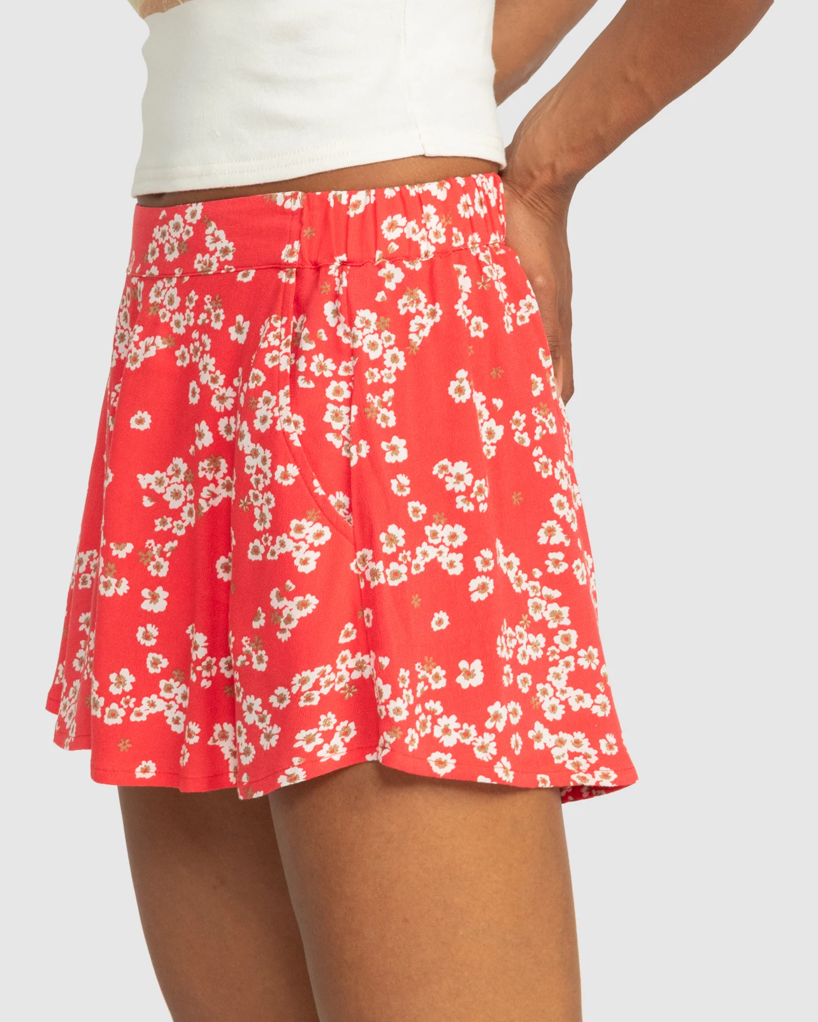 Womens Midnight Avenue Relaxed Fit Printed Shorts - Image 2