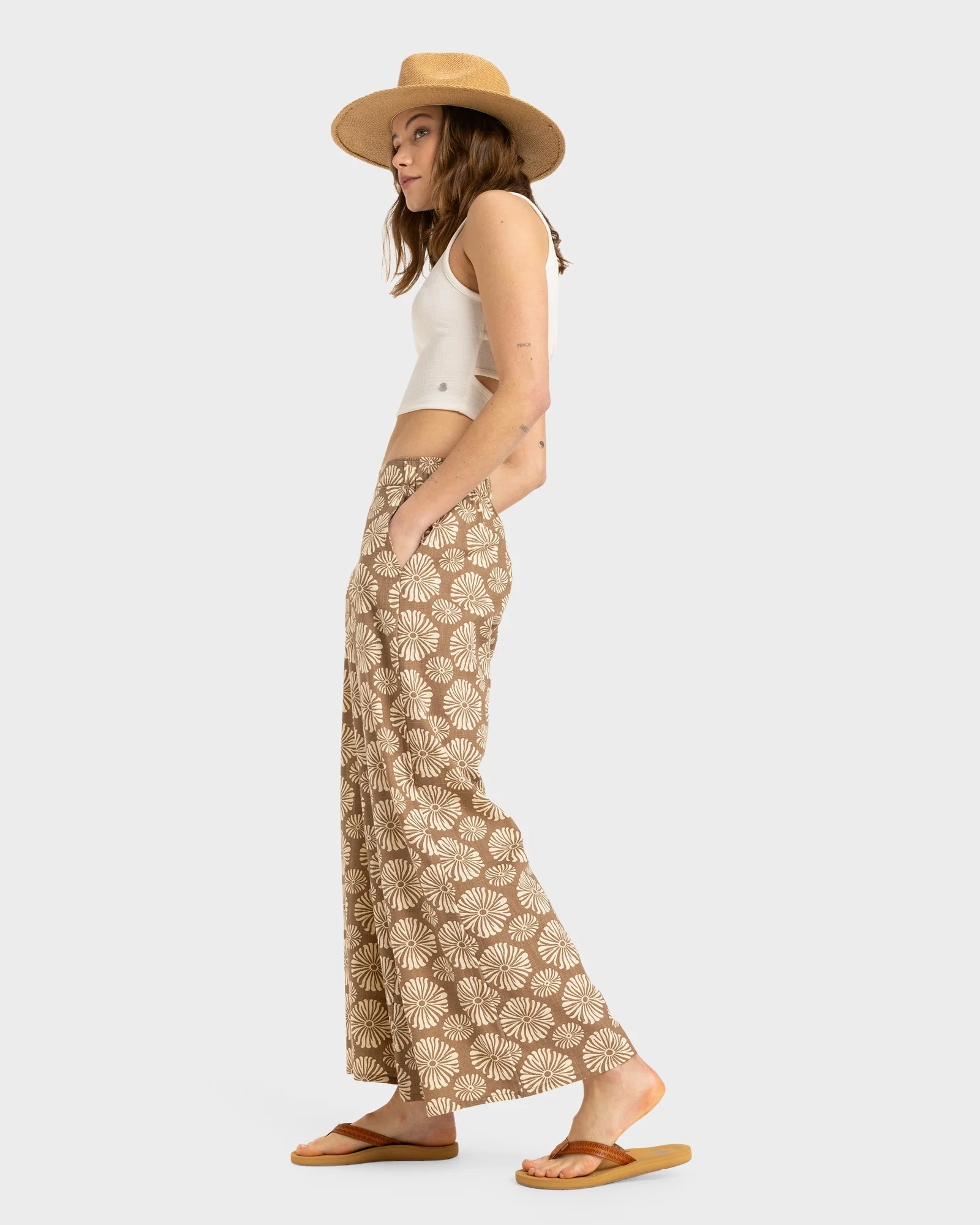 Womens Midnight Avenue Slub Pants - Image 2