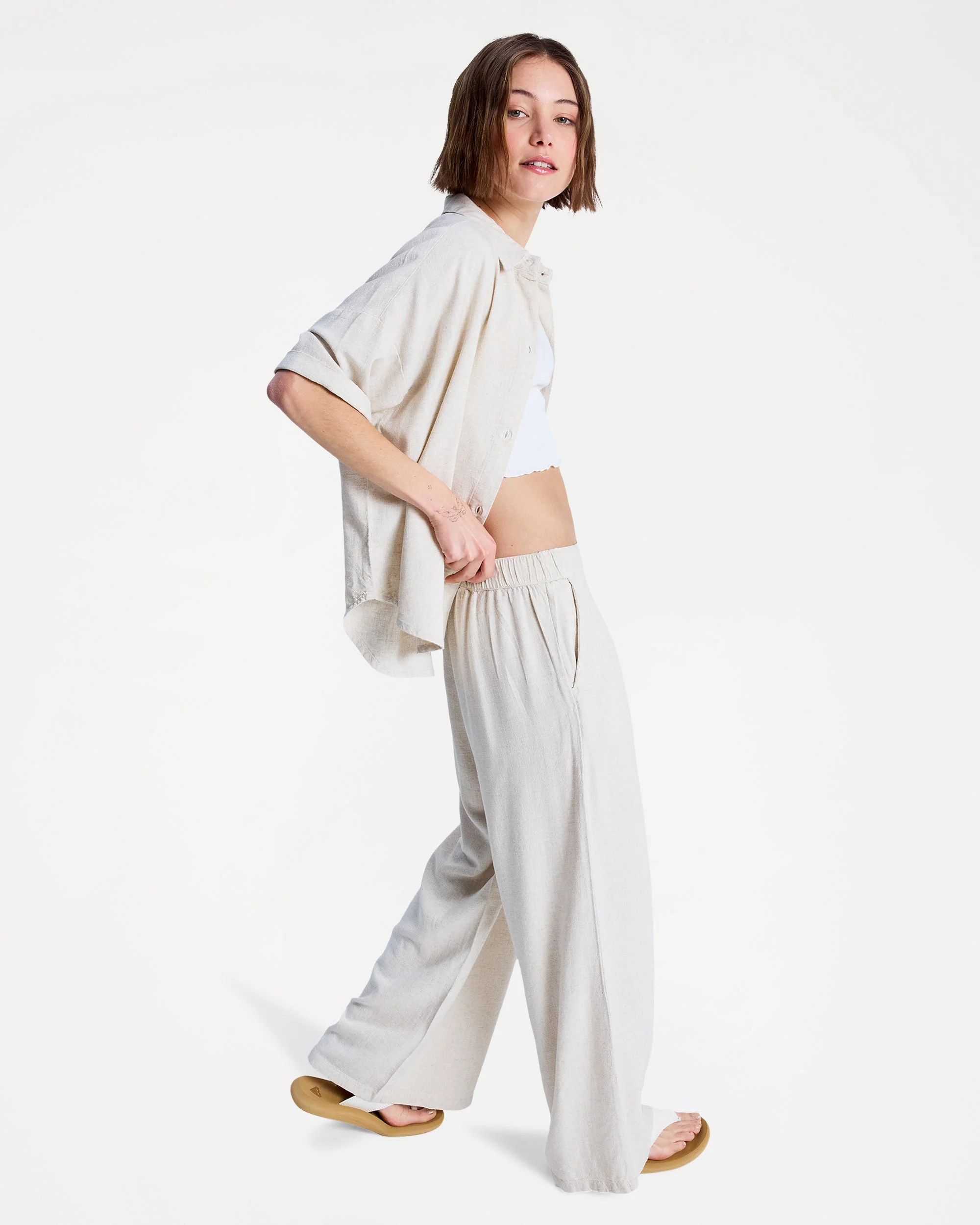 Womens Midnight Avenue Solid Pants - Image 3