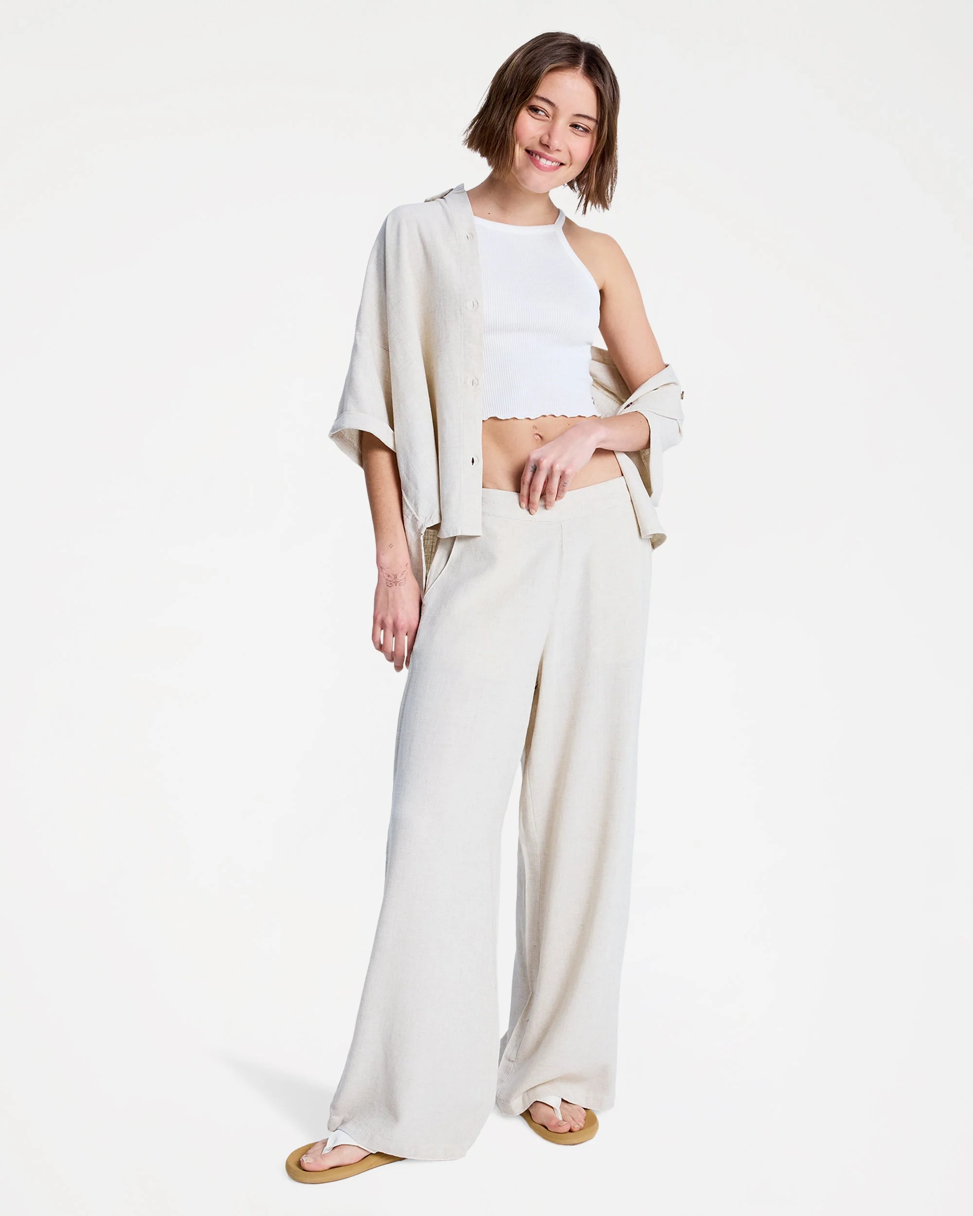 Womens Midnight Avenue Solid Pants - Image 5