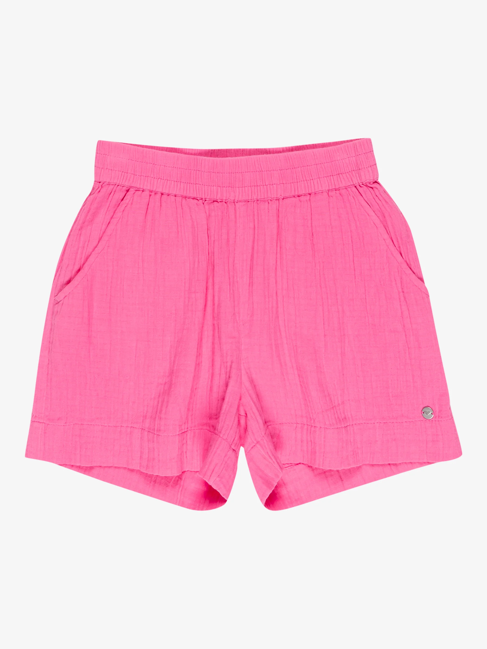 Girls 8-16 Milky Shell Elastic Waist Shorts - Image 6