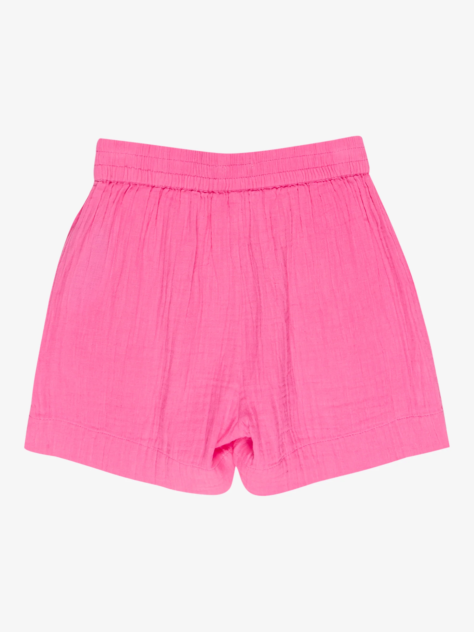 Girls 8-16 Milky Shell Elastic Waist Shorts - Image 7