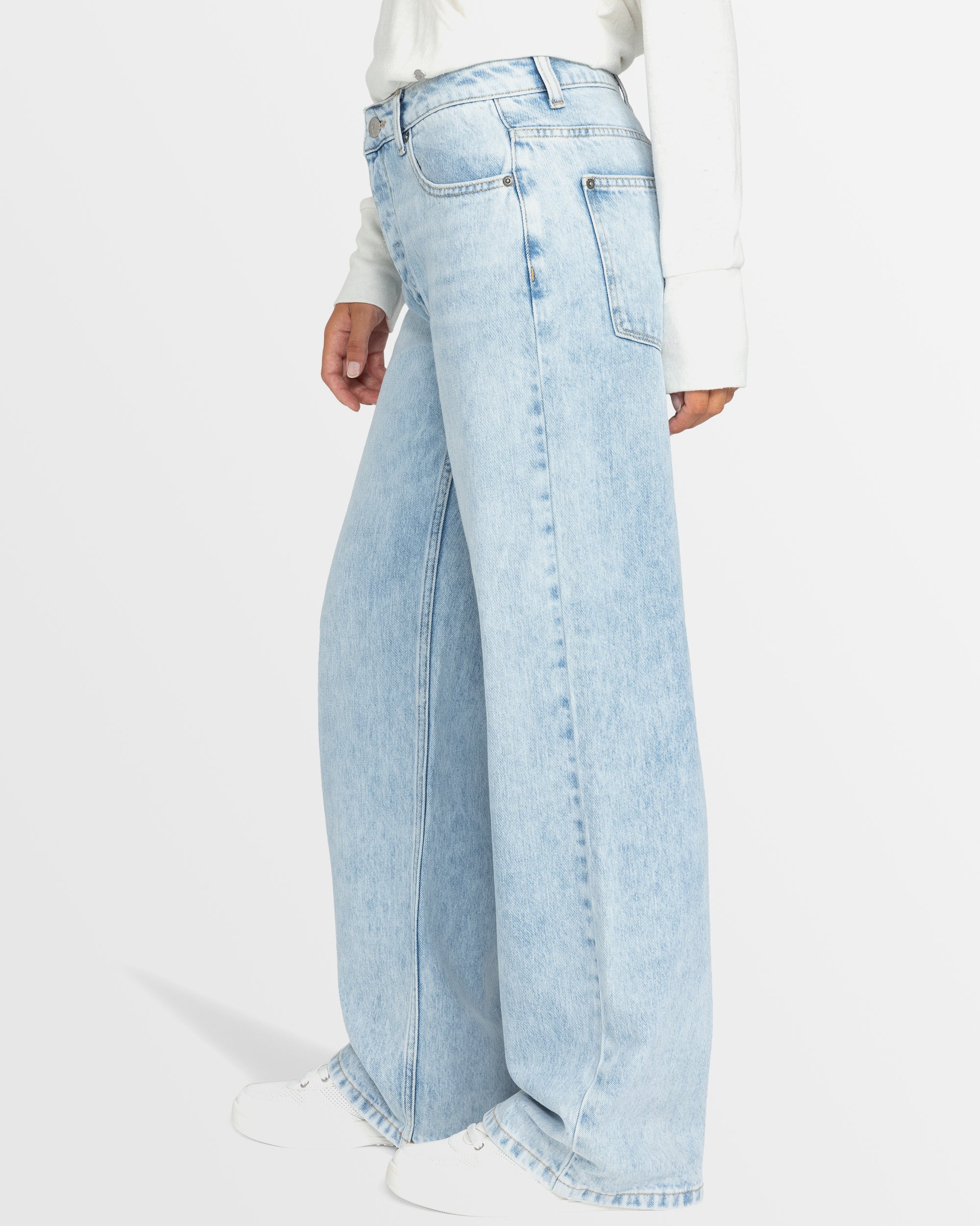 Womens Milla Baggy Denim Pants - Image 2