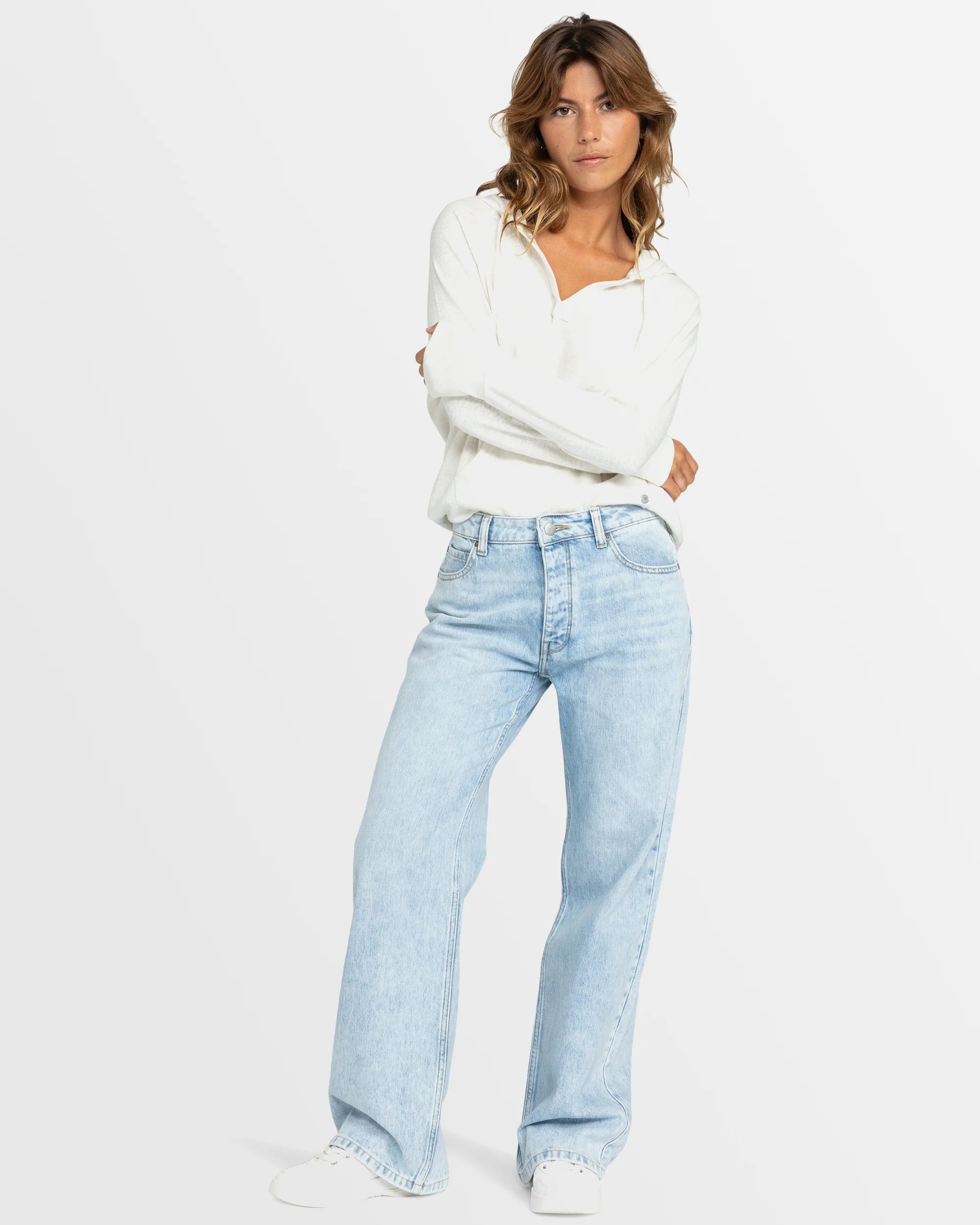 Womens Milla Baggy Denim Pants - Image 5
