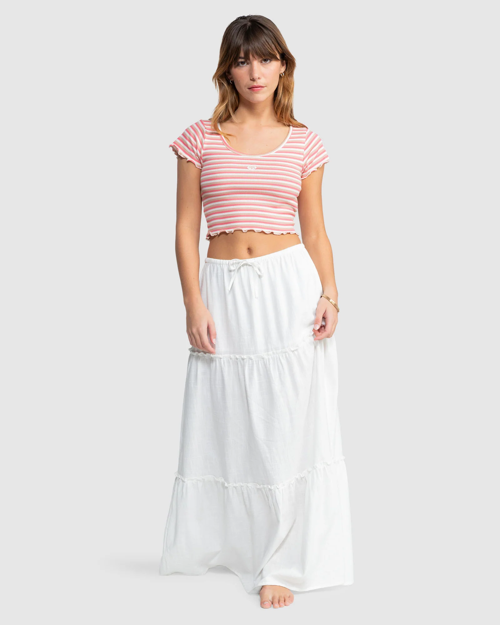 Womens Mini Stripe Baby Tee - Image 5