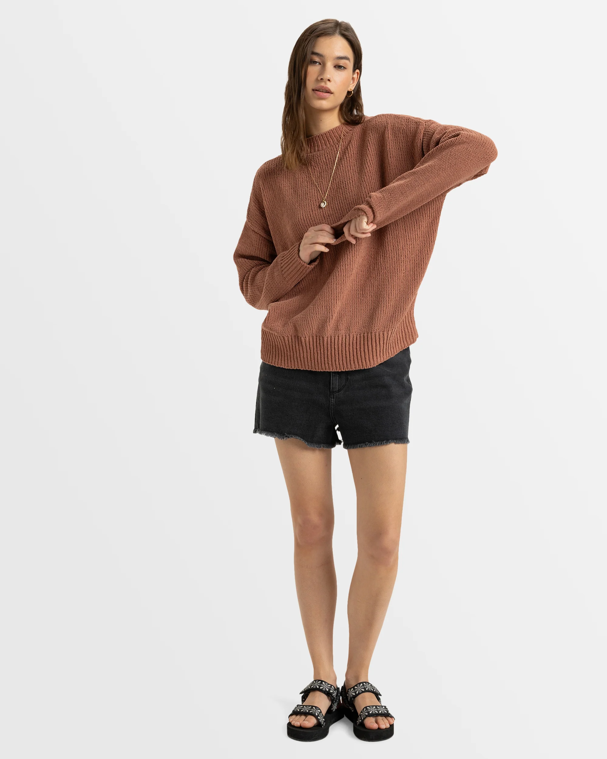 Womens Miss It All Crew Neck Sweater - Image 5
