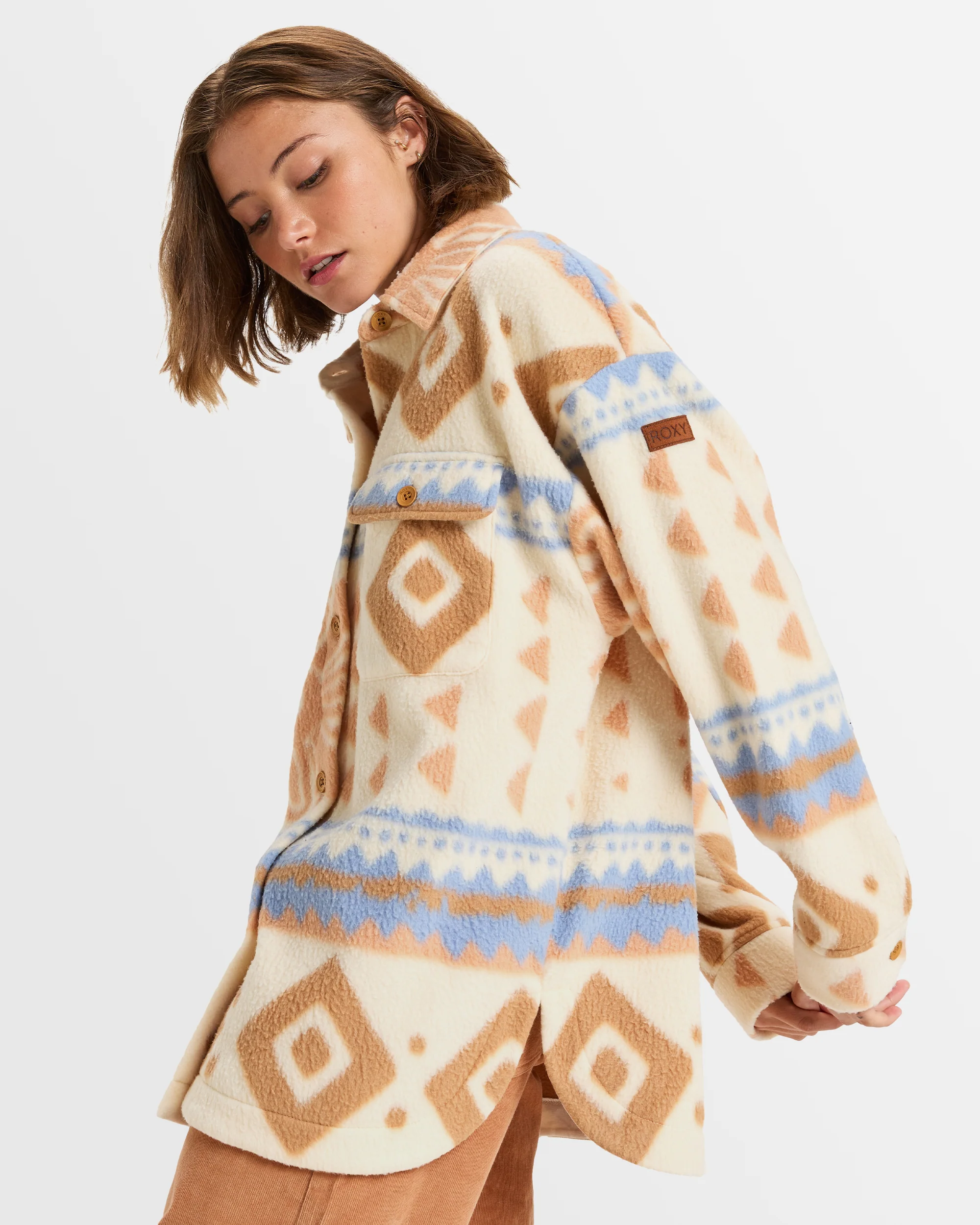 Womens Morning Crush  Polar Shacket - Image 2