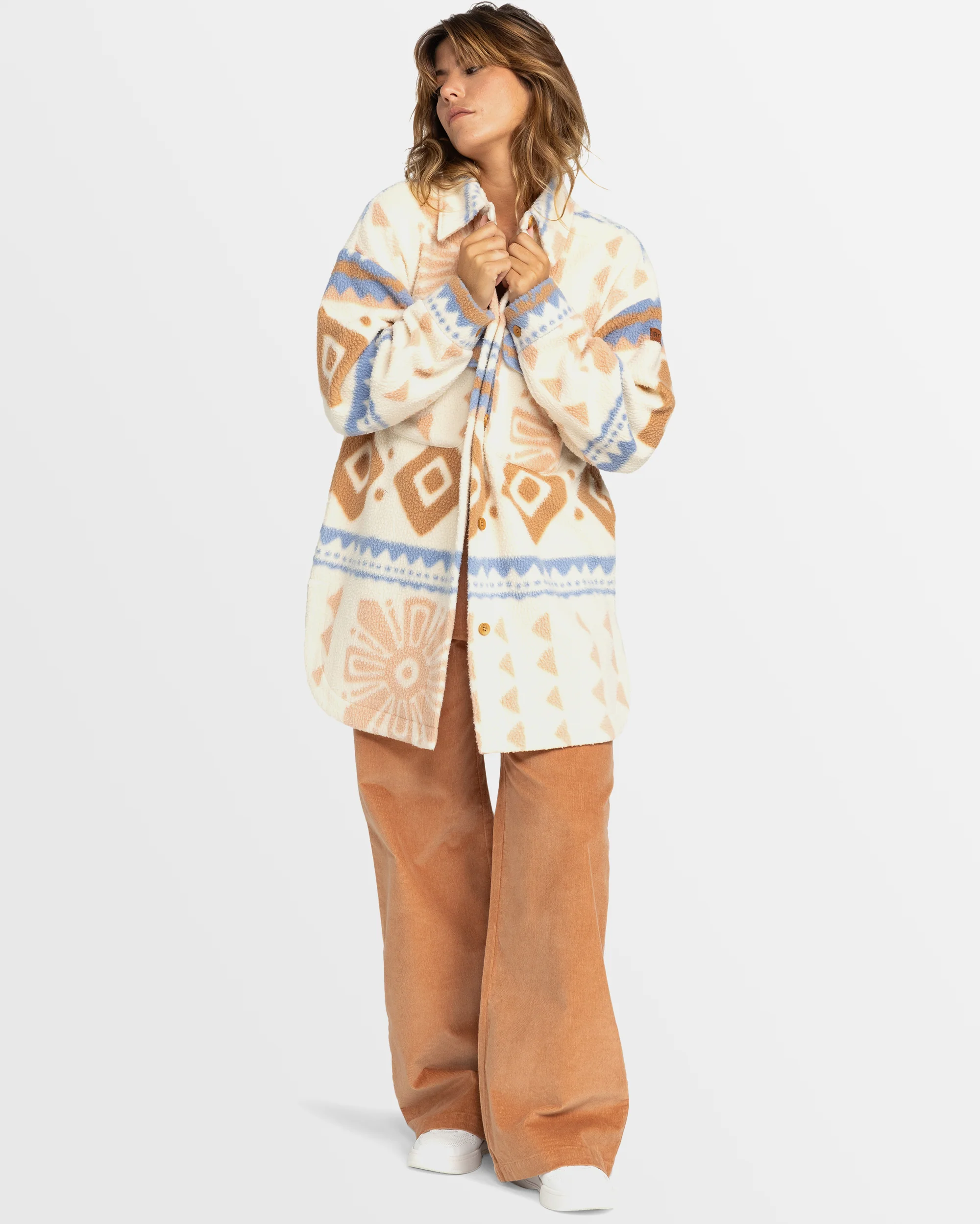 Womens Morning Crush  Polar Shacket - Image 5