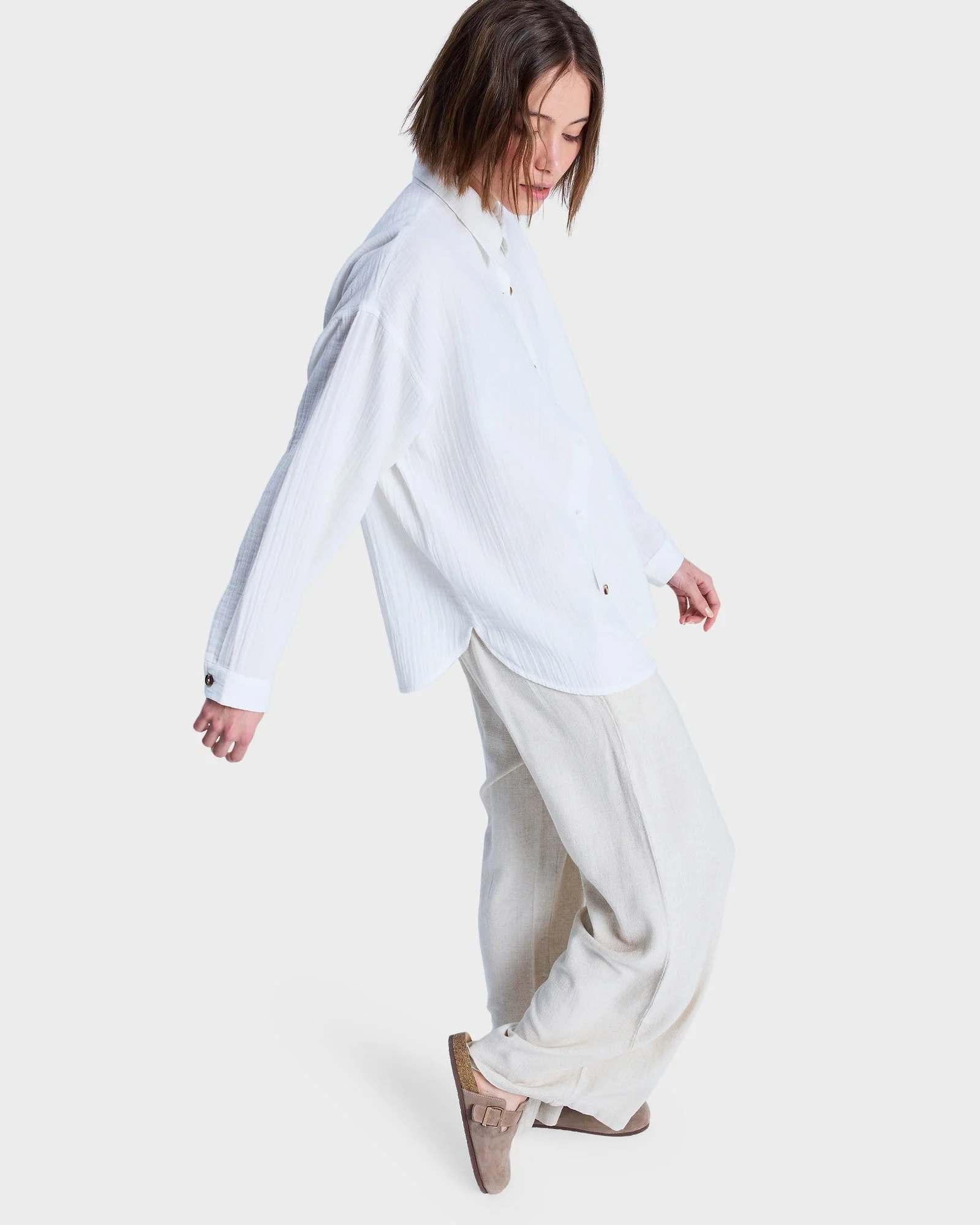 Womens Morning Shinte Stripe Long Sleeve Shirt - Image 3