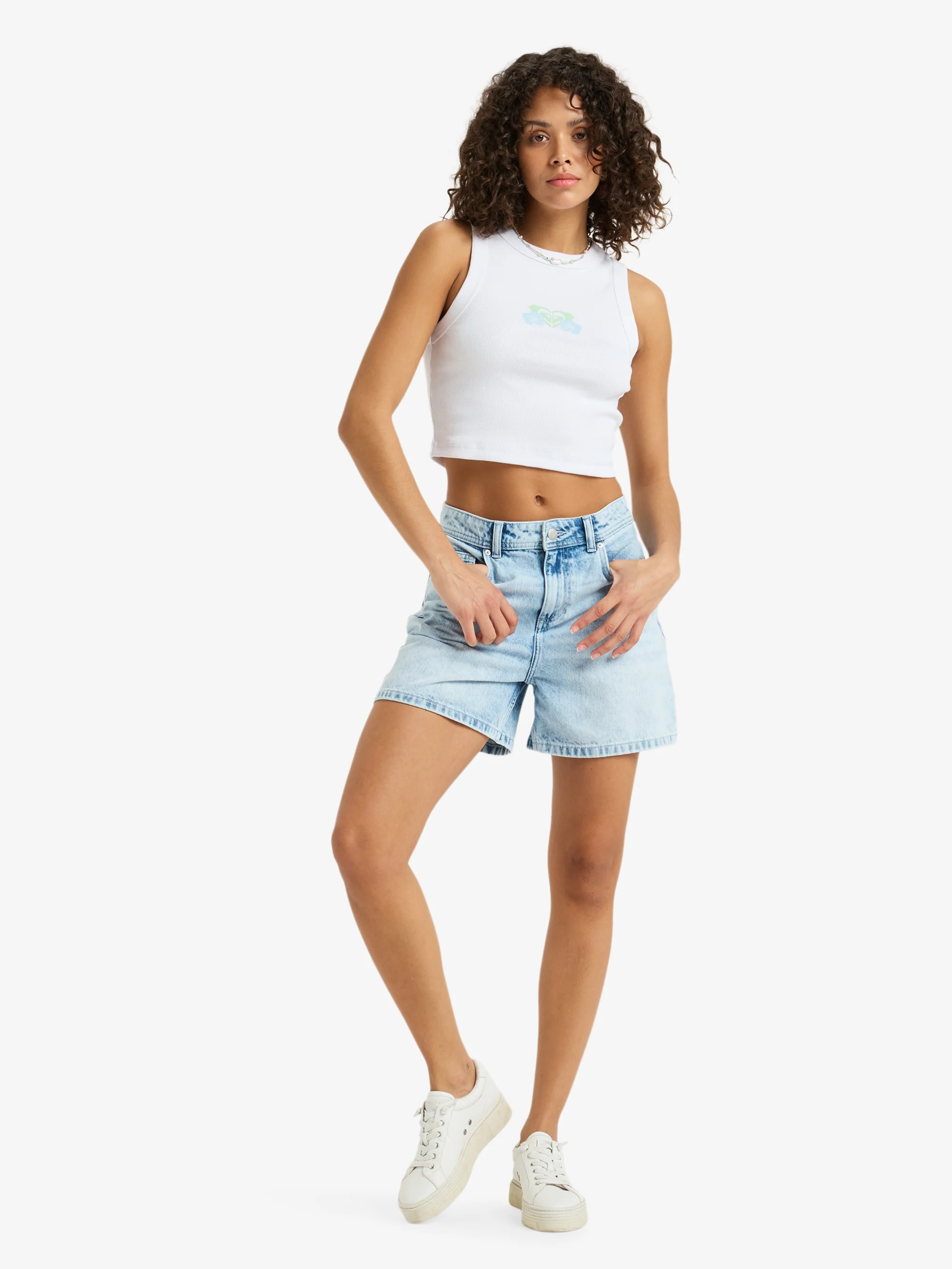 Womens Morning Splend Denim Shorts - Image 6