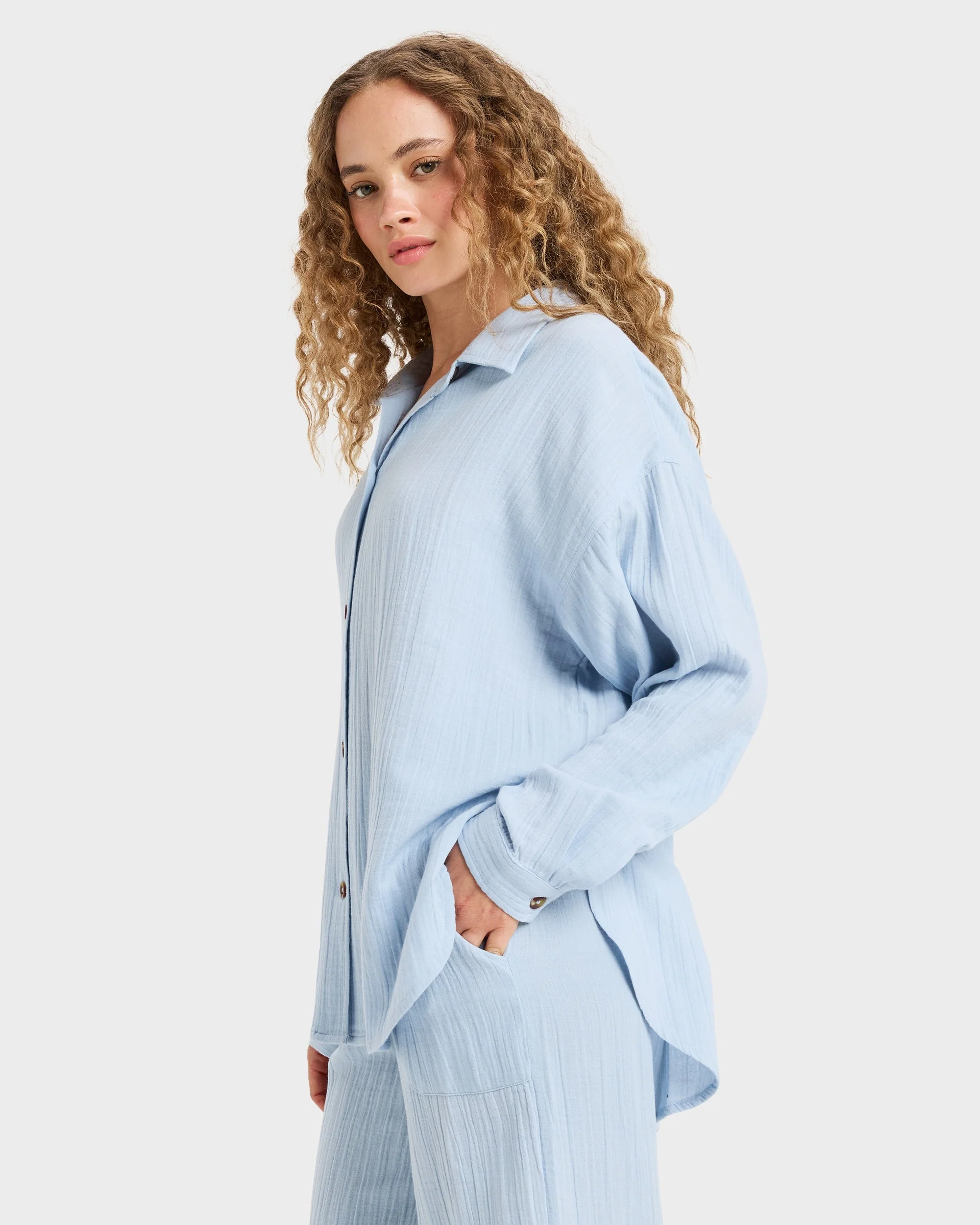 Womens Morning Time Long Sleeve Shirt - Image 3