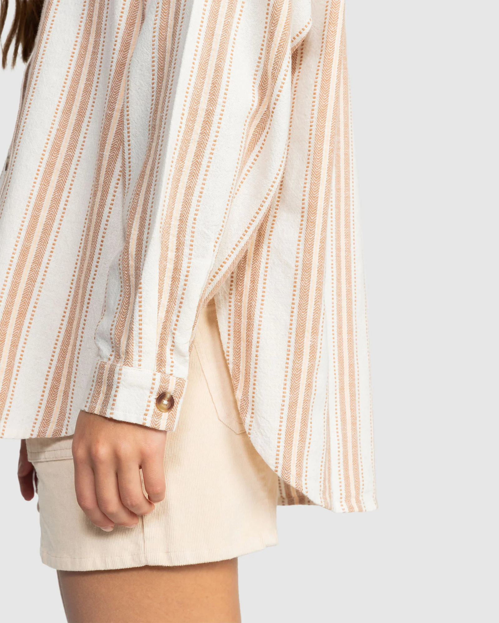 Womens Morning Time Oversized Long Sleeve Shirt - Image 4