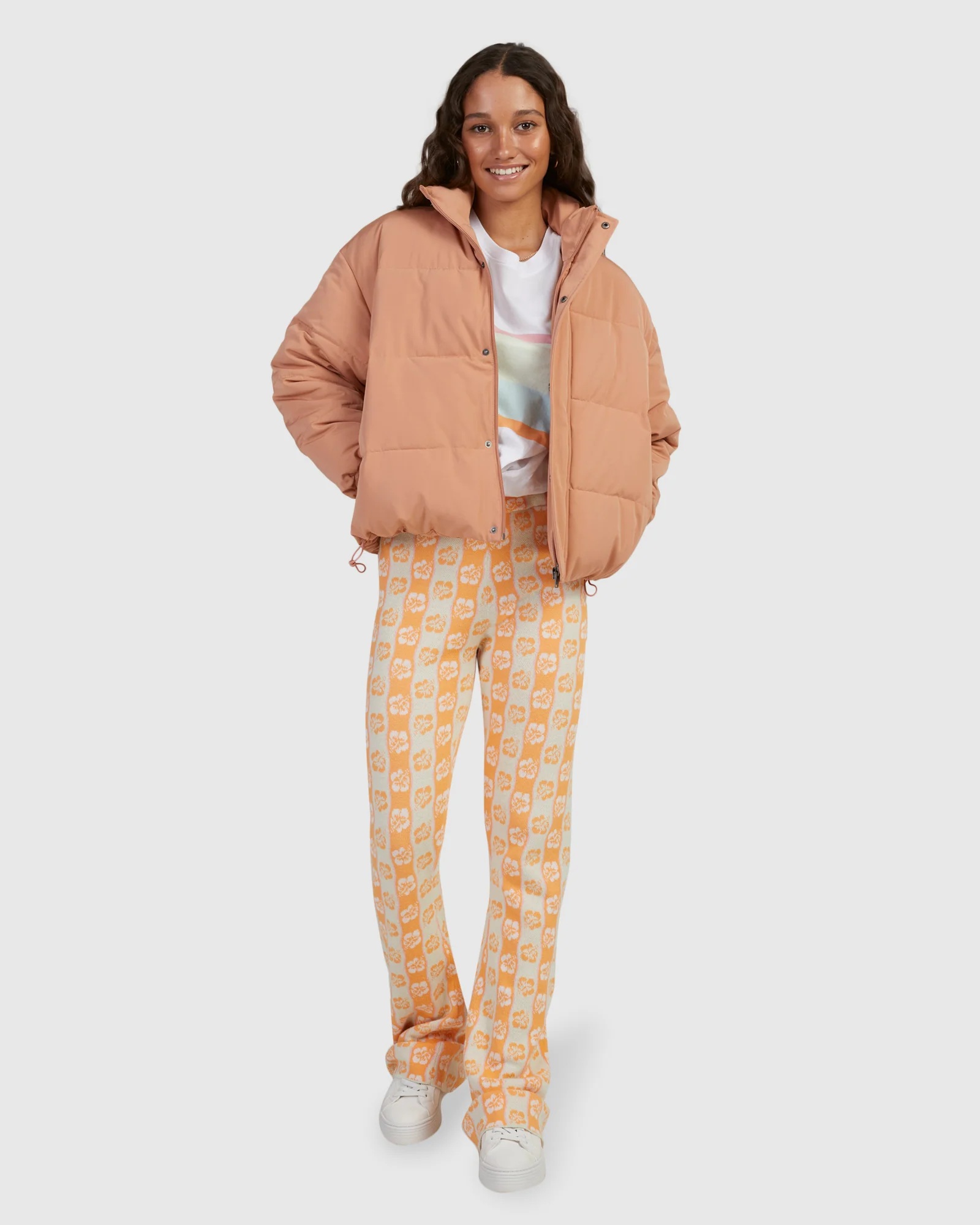 Womens New Age Crop Puffer Jackets - Image 5