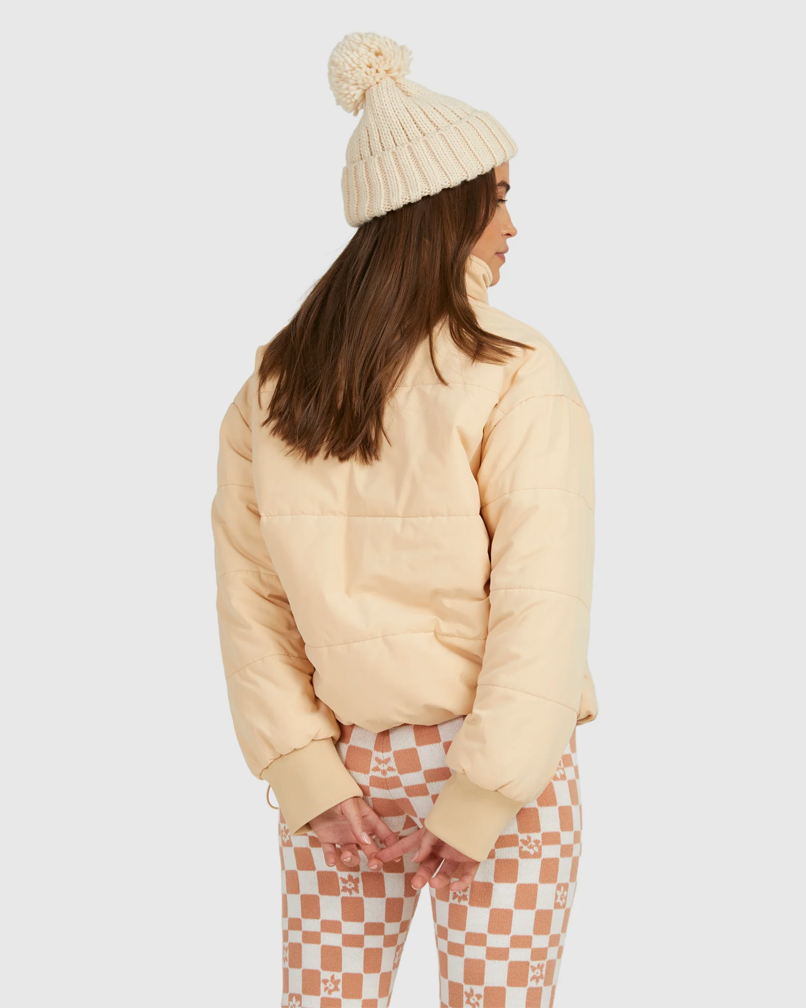 Womens New Age Crop Puffer Jackets - Image 2