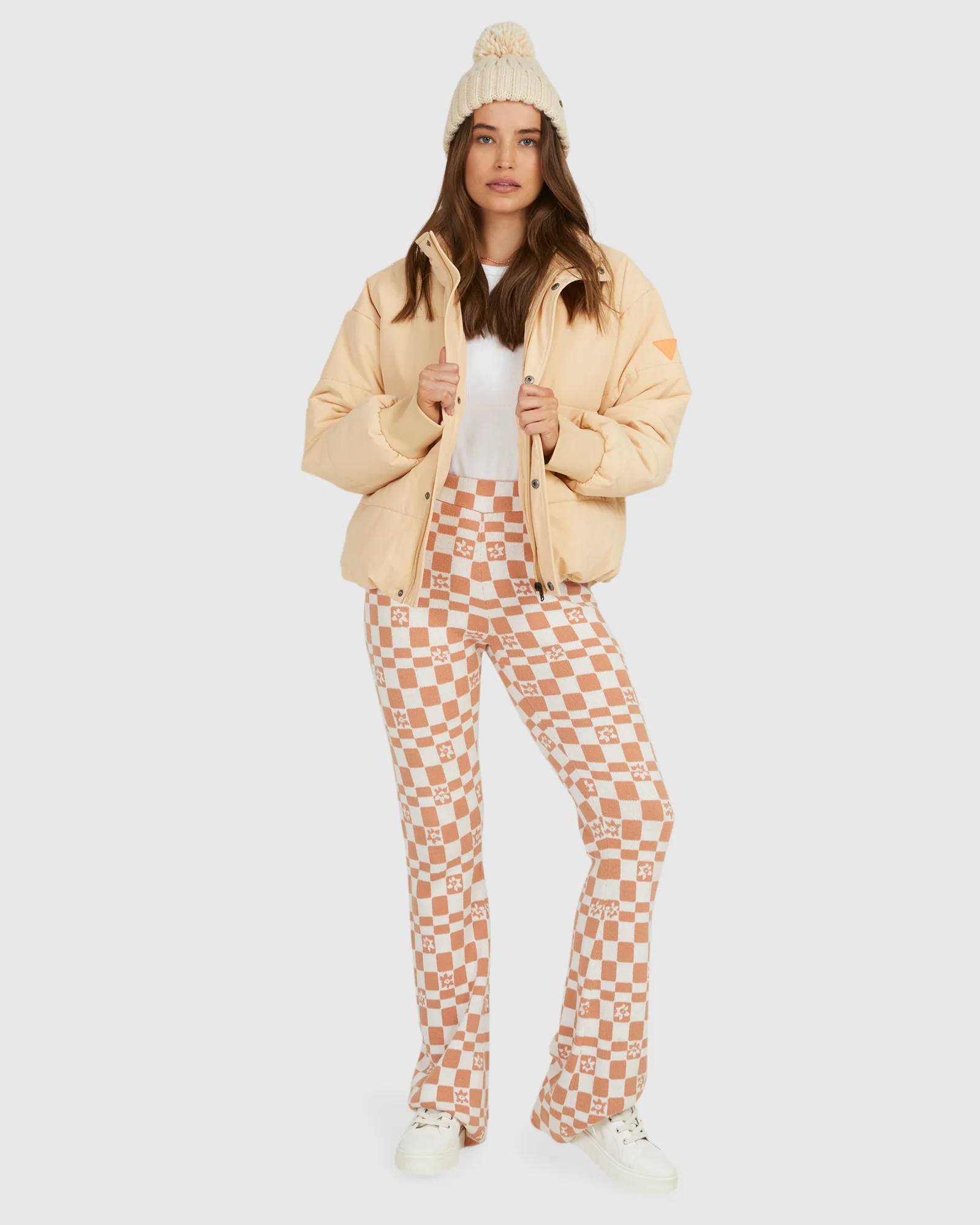 Womens New Age Crop Puffer Jackets - Image 4