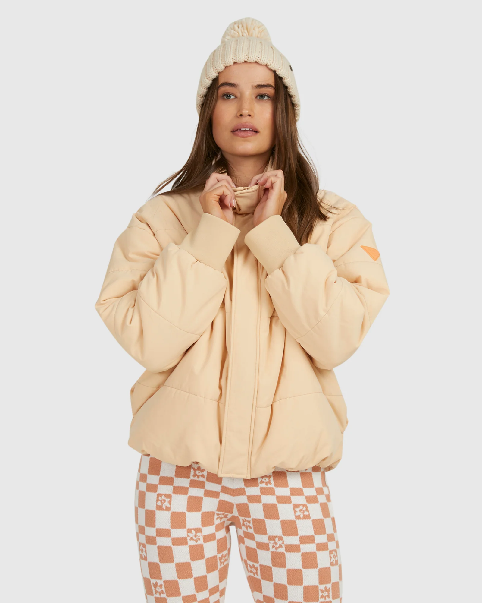 Womens New Age Crop Puffer Jackets - Image 5