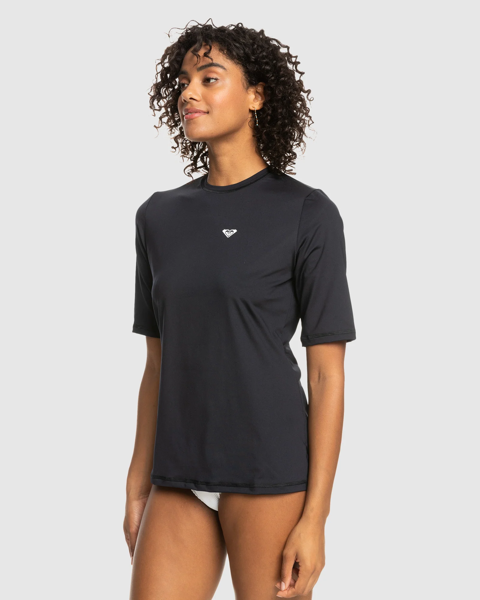 Womens New Enjoy Waves Short Sleeve UPF 50 Surf T-Shirt - Image 2