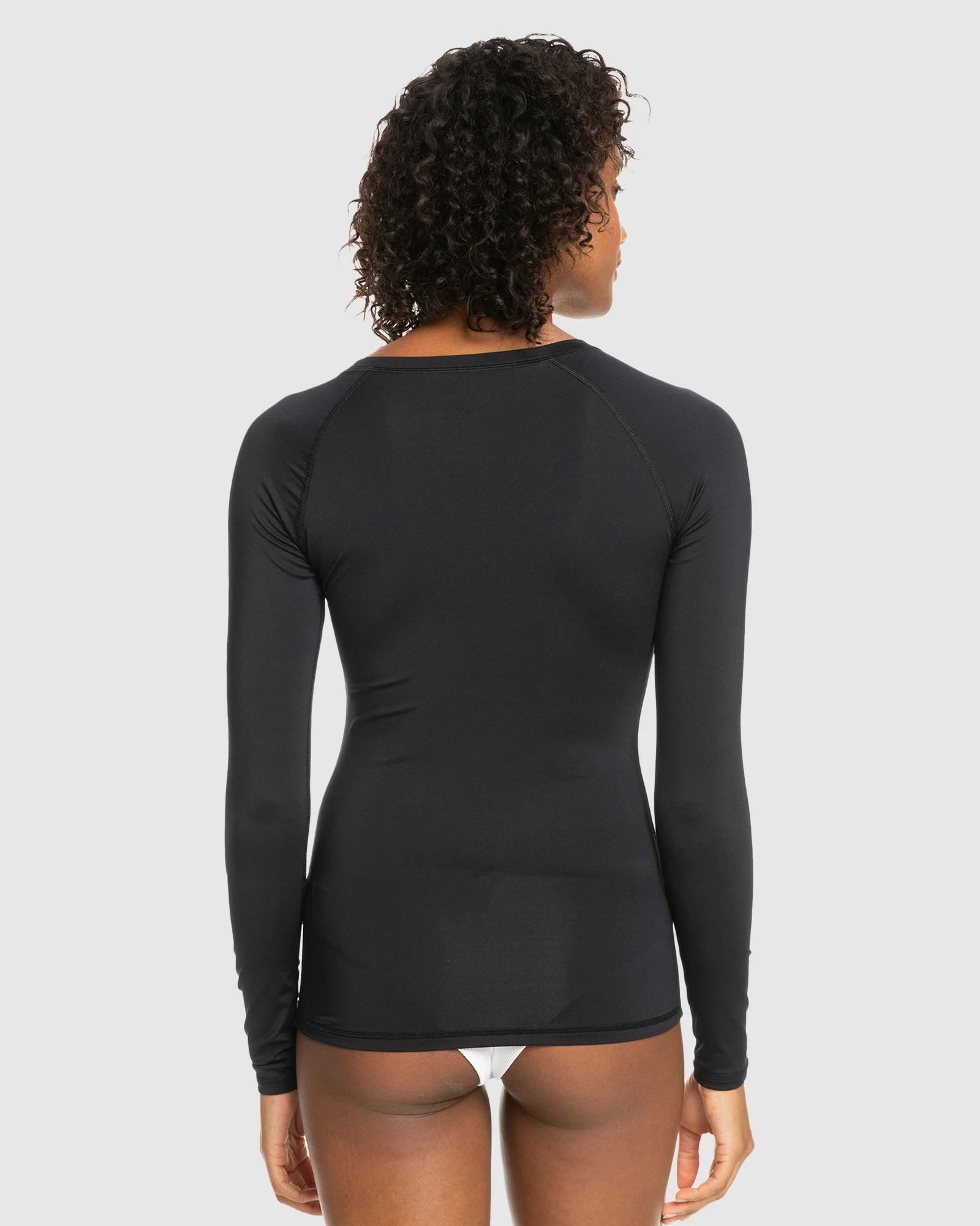 Womens New Essentials Lycra Long Sleeve Rash Vest - Image 3