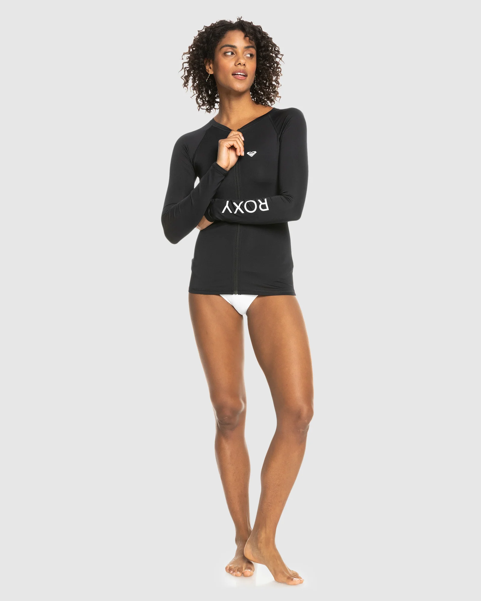 Womens New Essentials Lycra Long Sleeve Rash Vest - Image 5