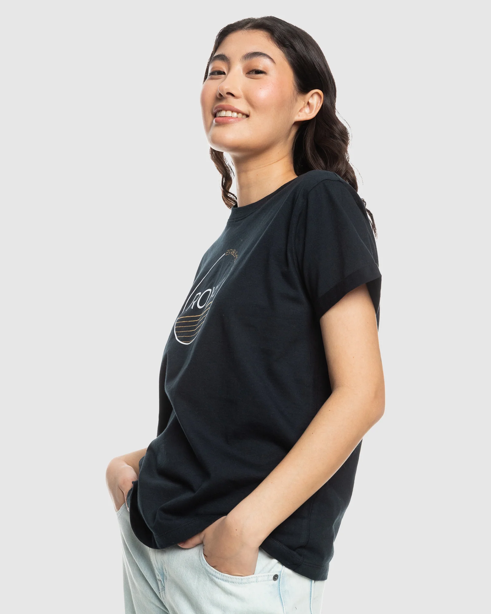 Womens Noon Ocean Loose Fit T-Shirt - Image 2