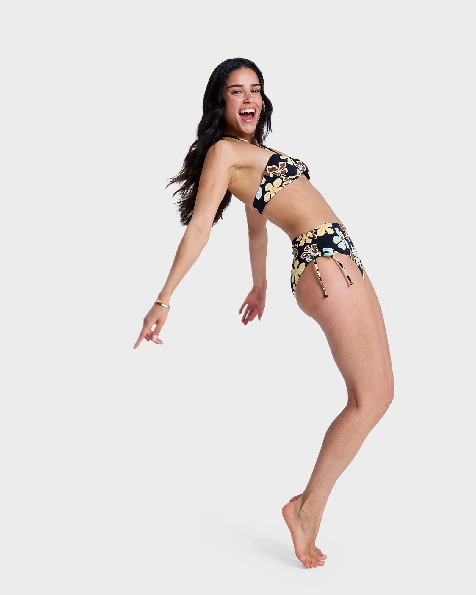 Womens Nostalgic Feel Mid Waist Clessic Bikini Bottom - Image 6