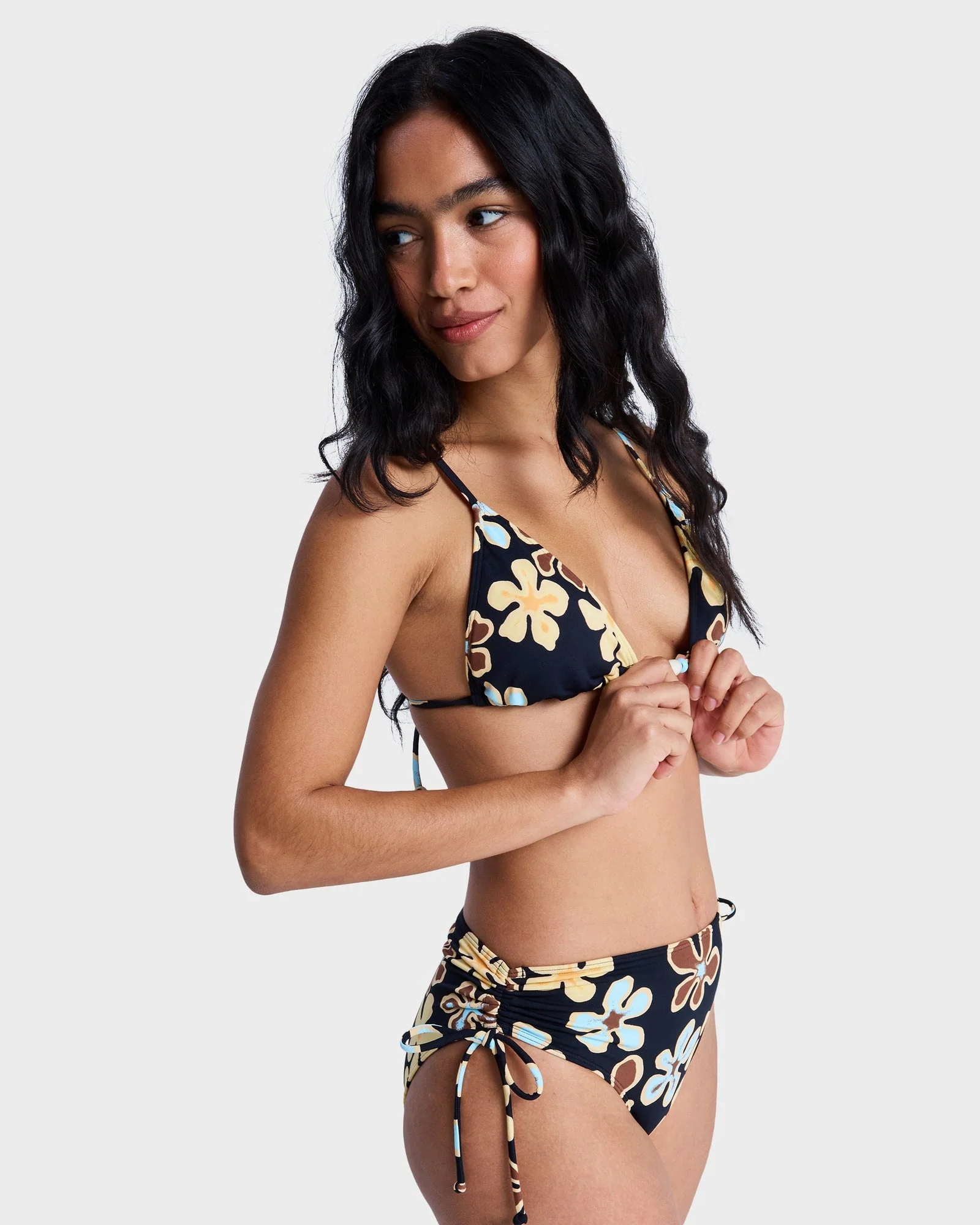 Womens Nostalgic Feels Tiki Tri Bikini Top - Image 3