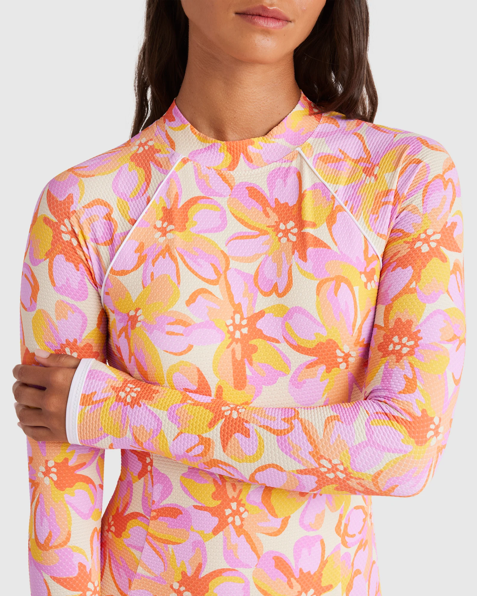 Womens Oasis Long Sleeve One Piece Swimsuit - Image 4