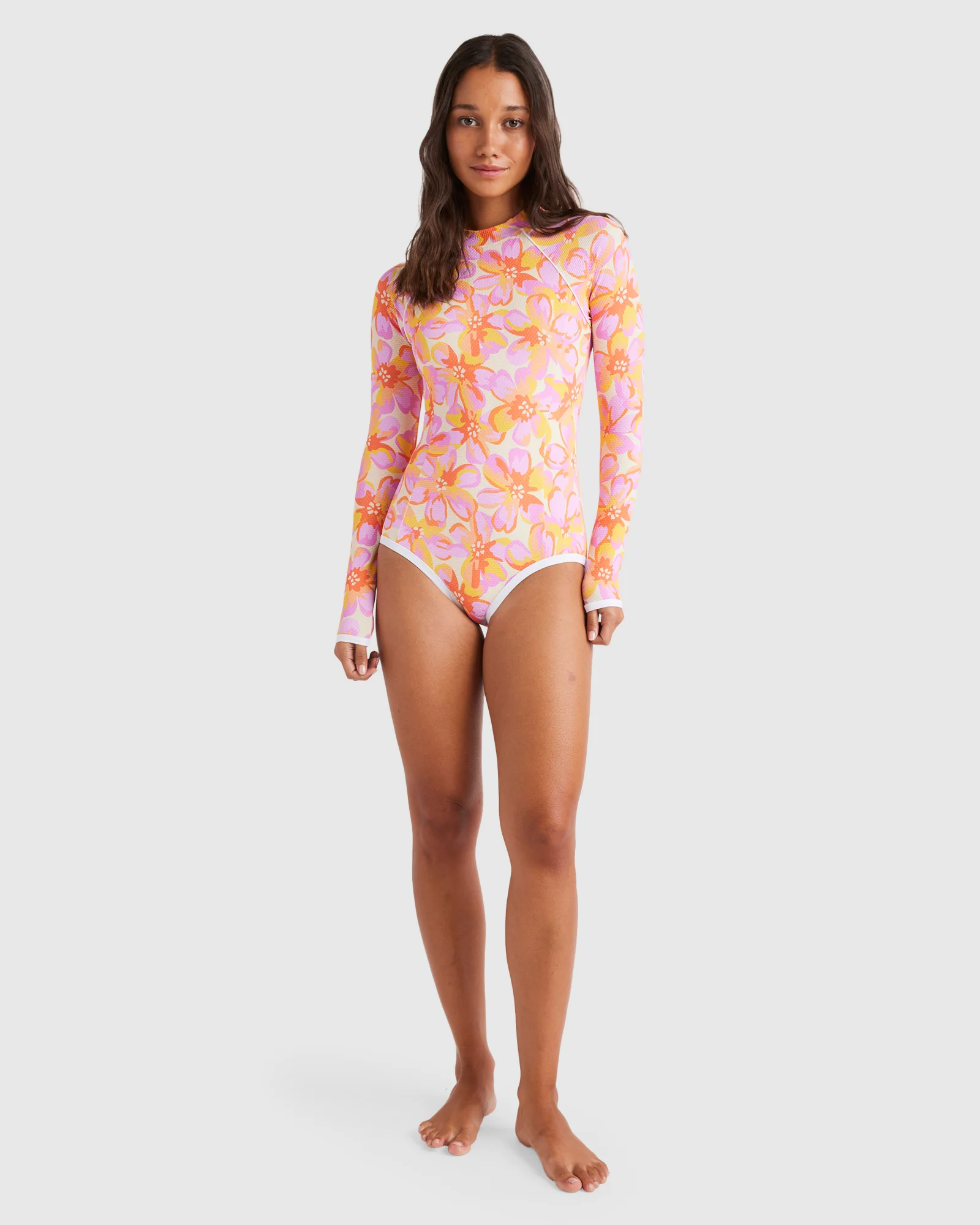 Womens Oasis Long Sleeve One Piece Swimsuit - Image 5