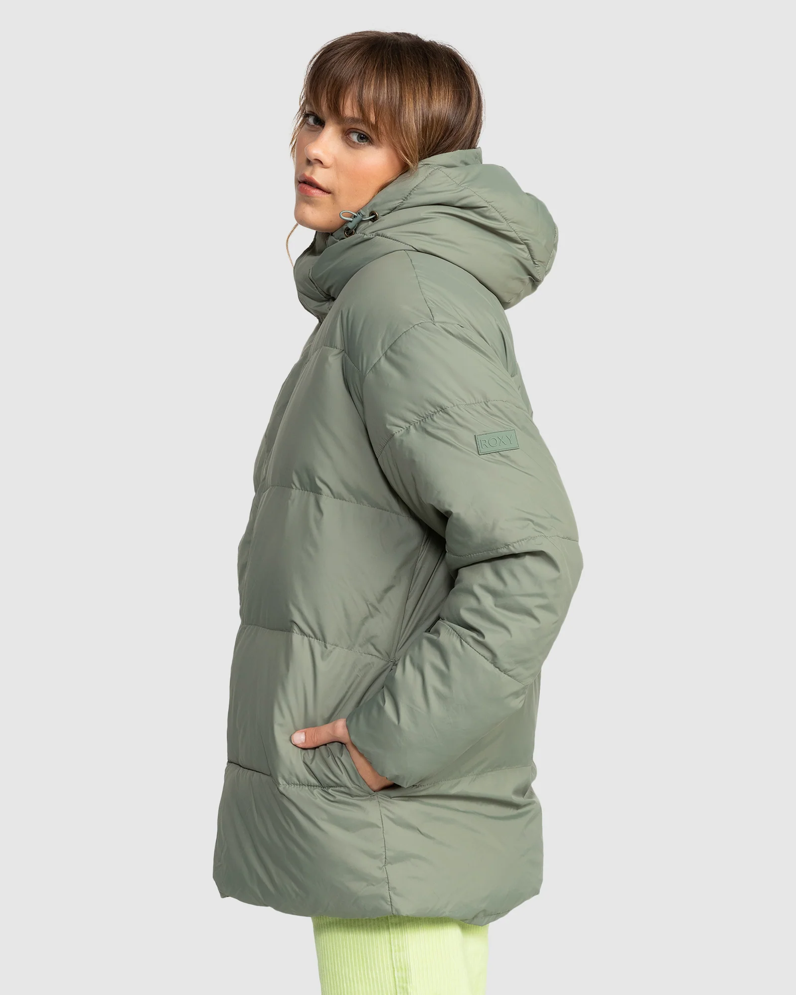 Womens Ocean Dreams Sherpa Hooded Puffer Jacket - Image 2