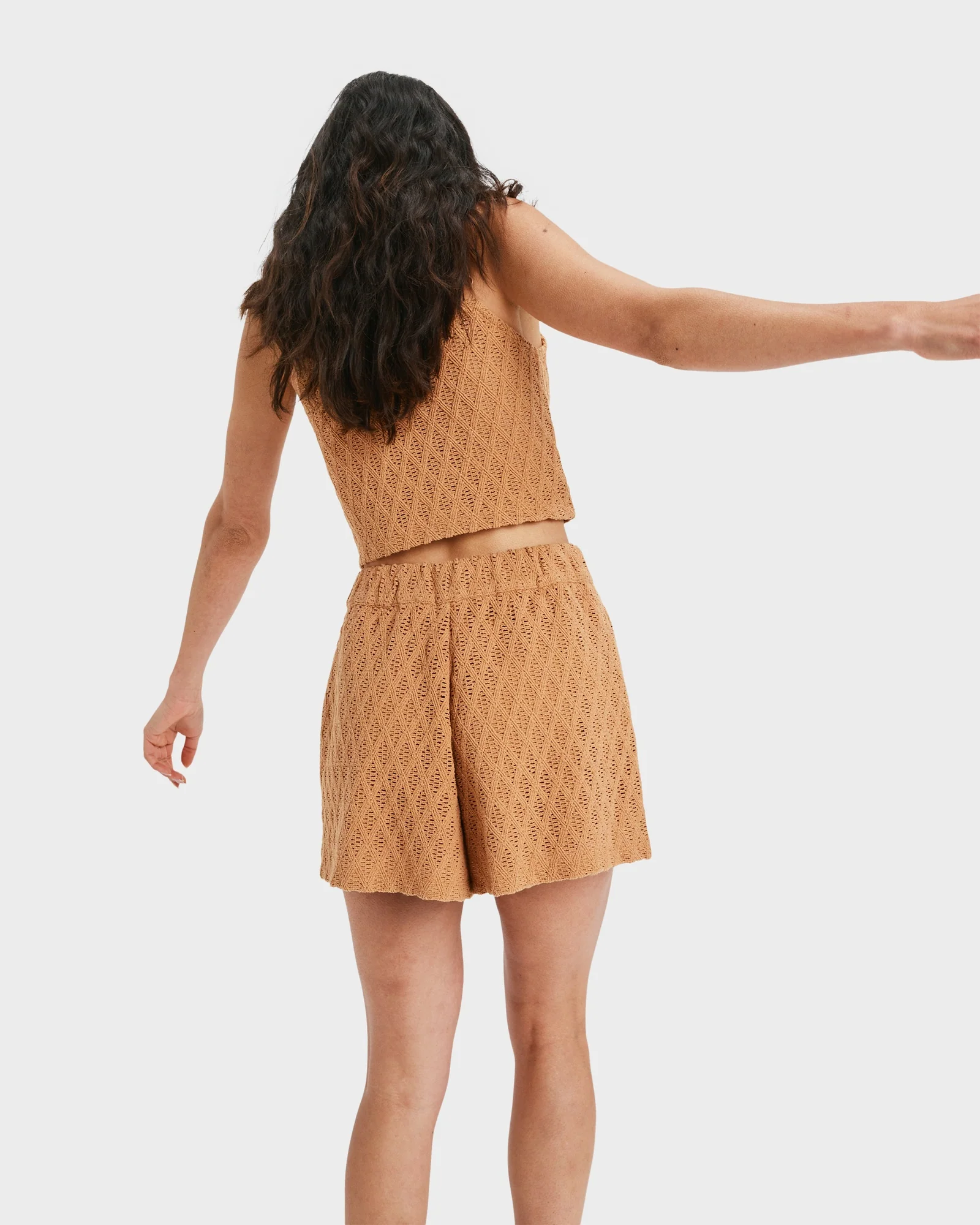 Womens Ocean Sound Elastic Waist Shorts - Image 2