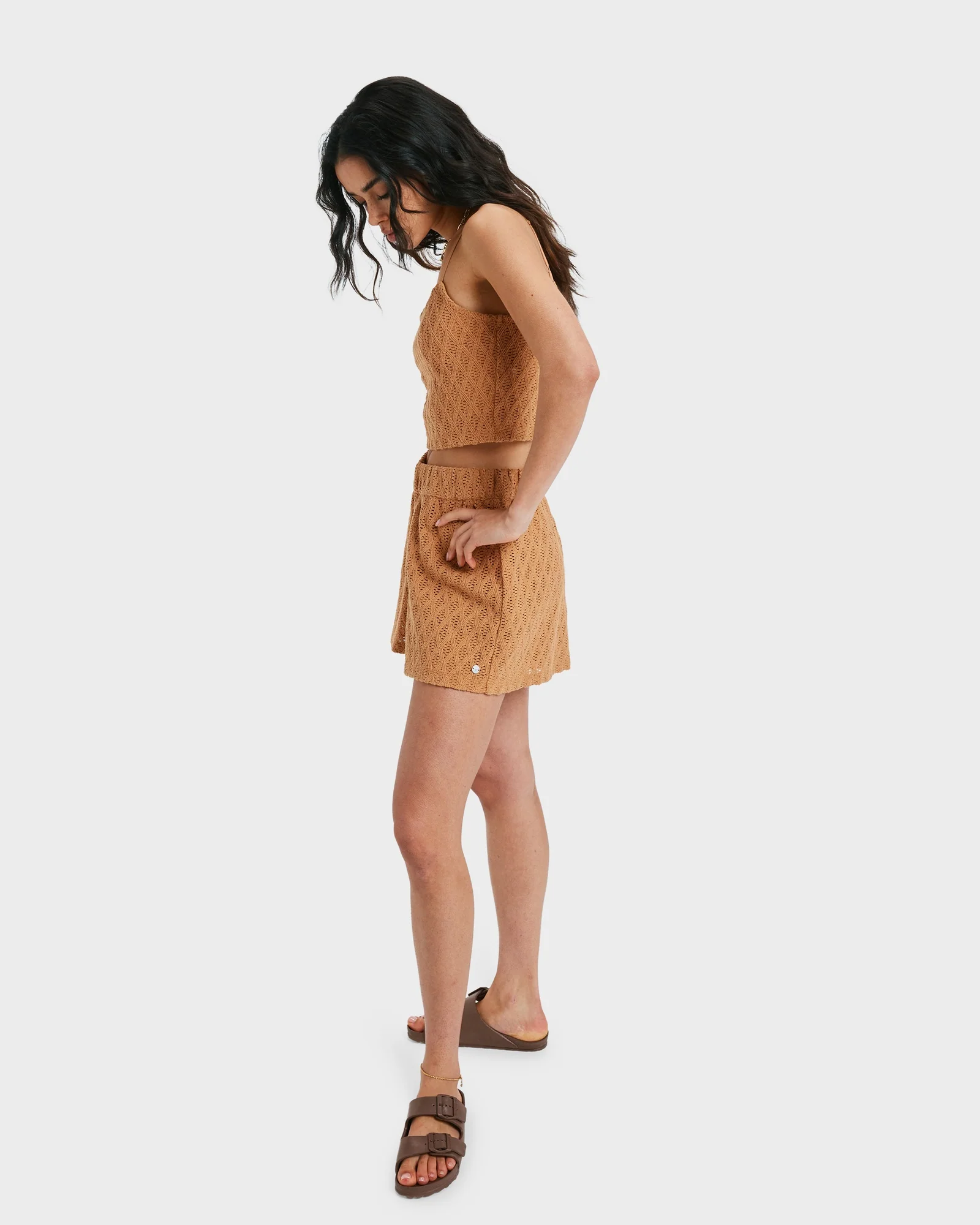 Womens Ocean Sound Elastic Waist Shorts - Image 6