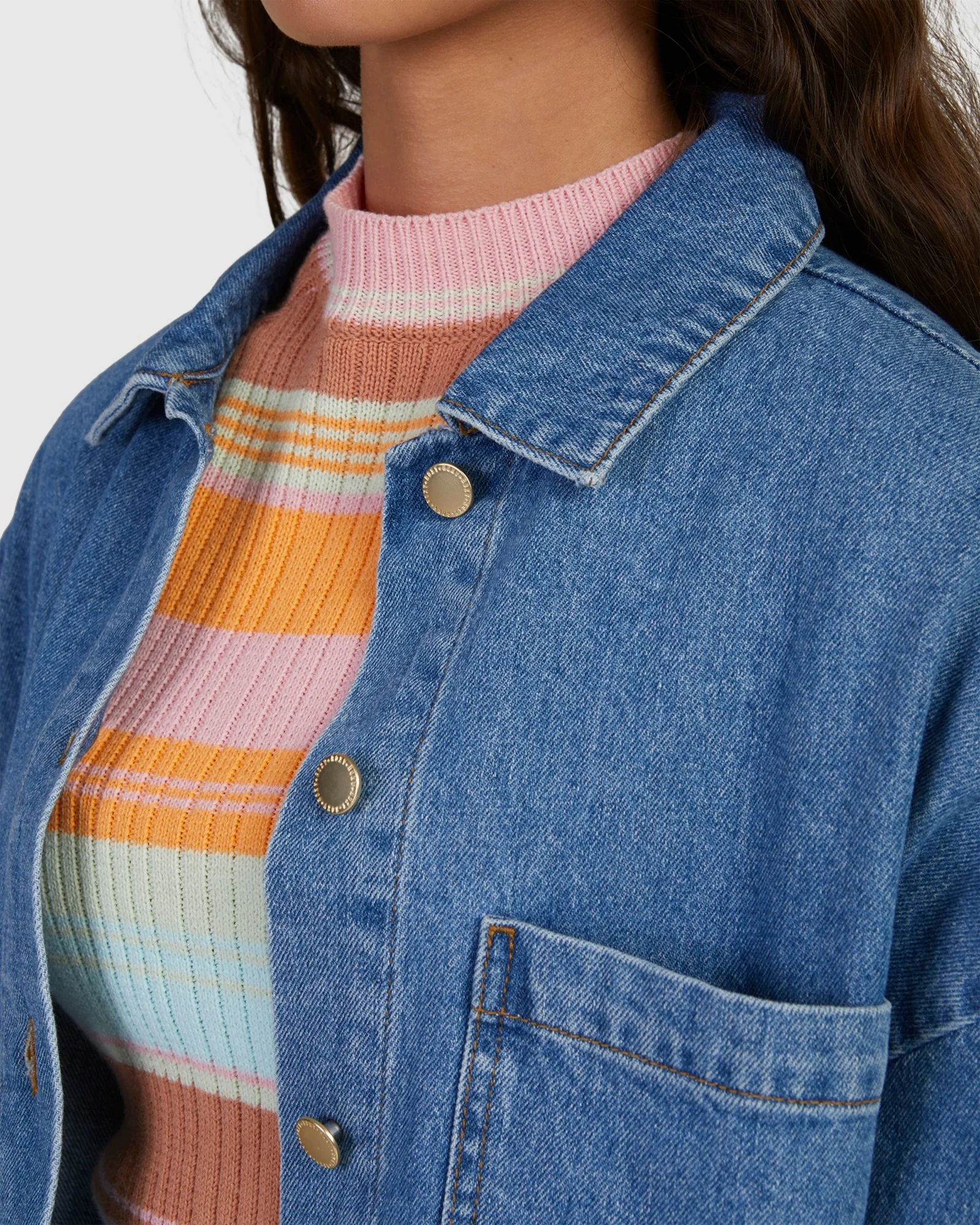 Womens Our Love Shacket Jackets - Image 4