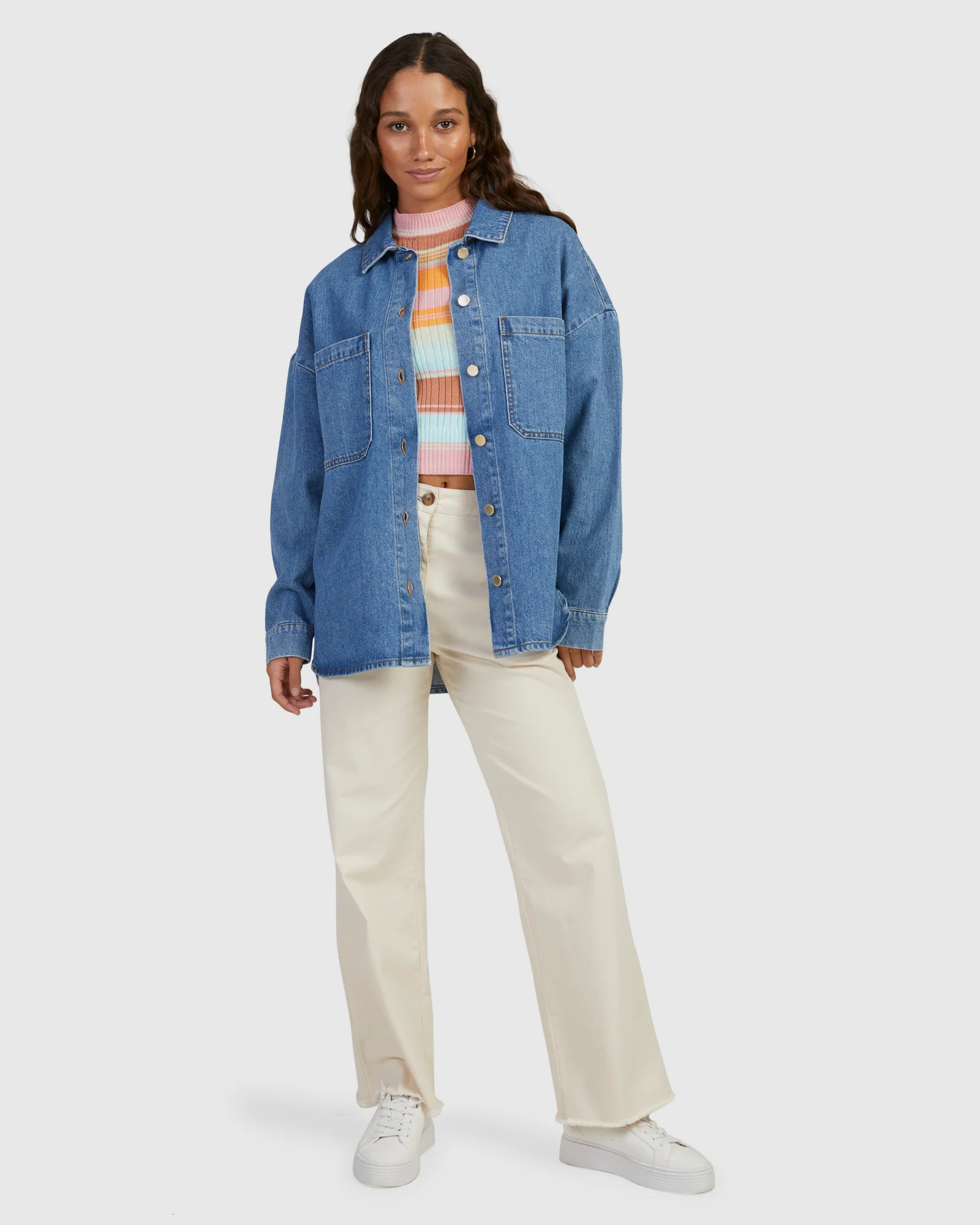 Womens Our Love Shacket Jackets - Image 5