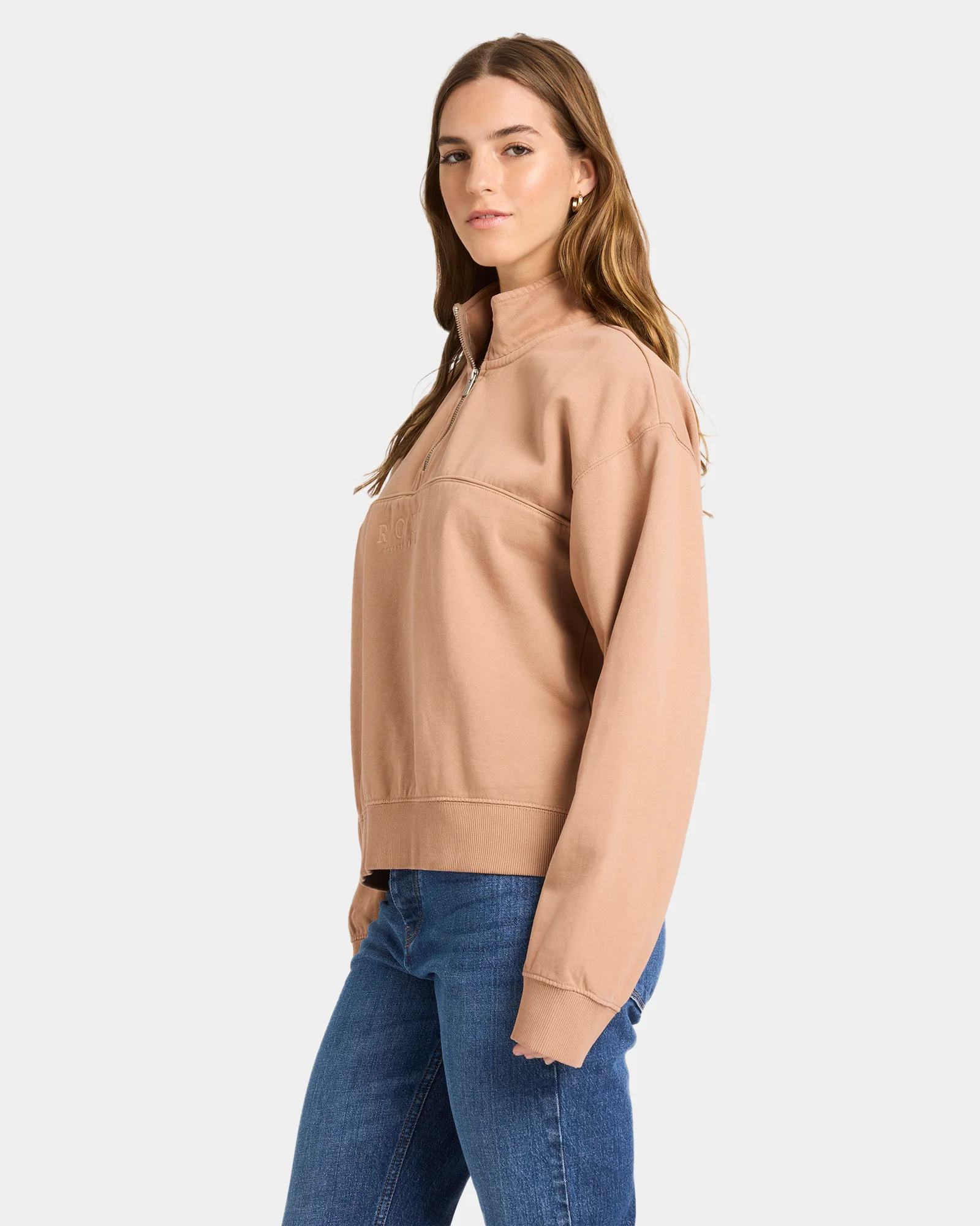 Womens Our Town Half Zip Fleece Top - Image 2