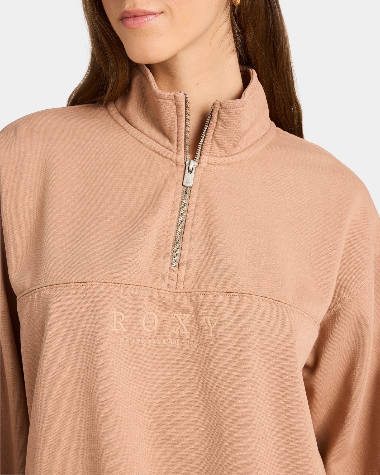 Womens Our Town Half Zip Fleece Top - Image 3