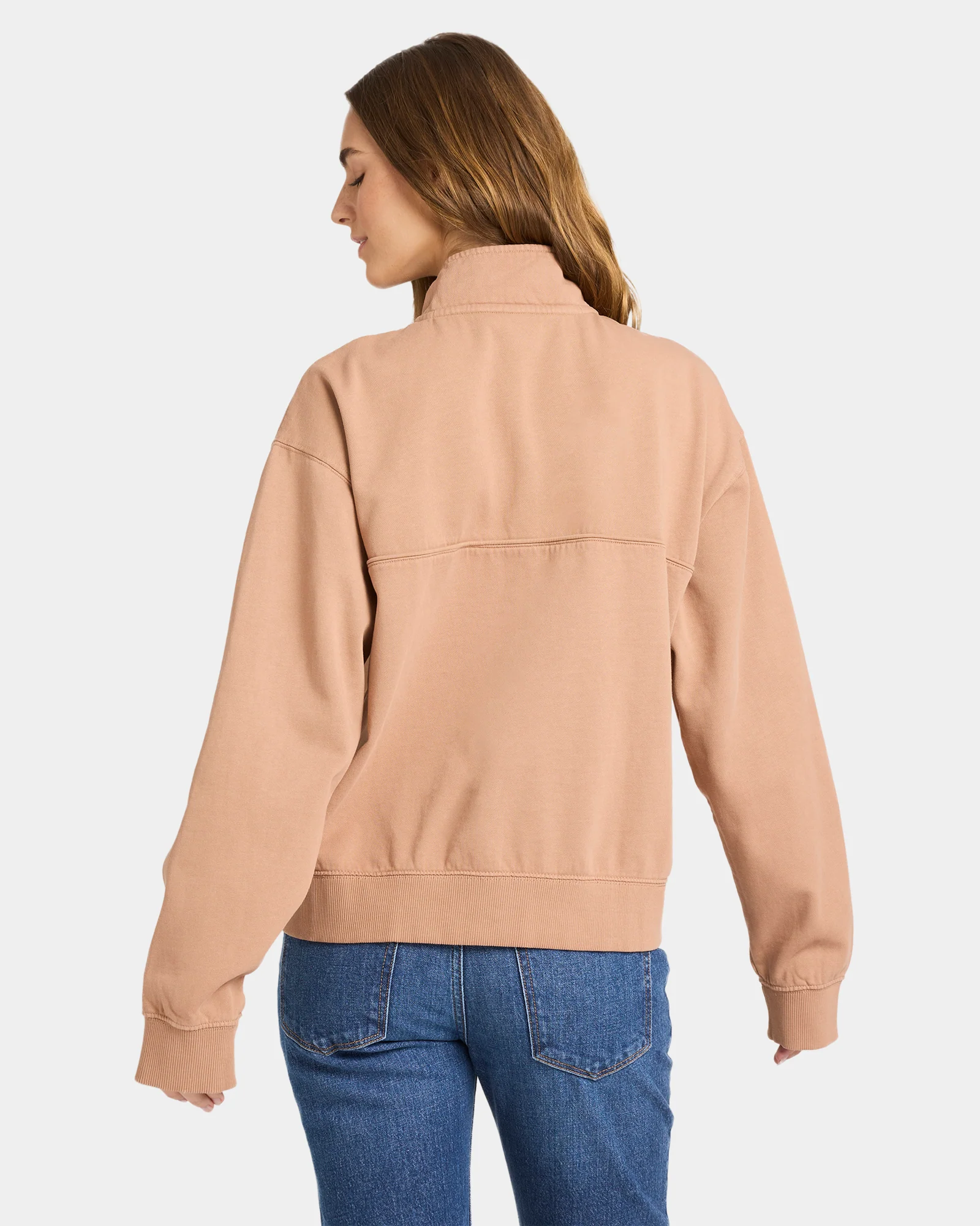 Womens Our Town Half Zip Fleece Top - Image 4