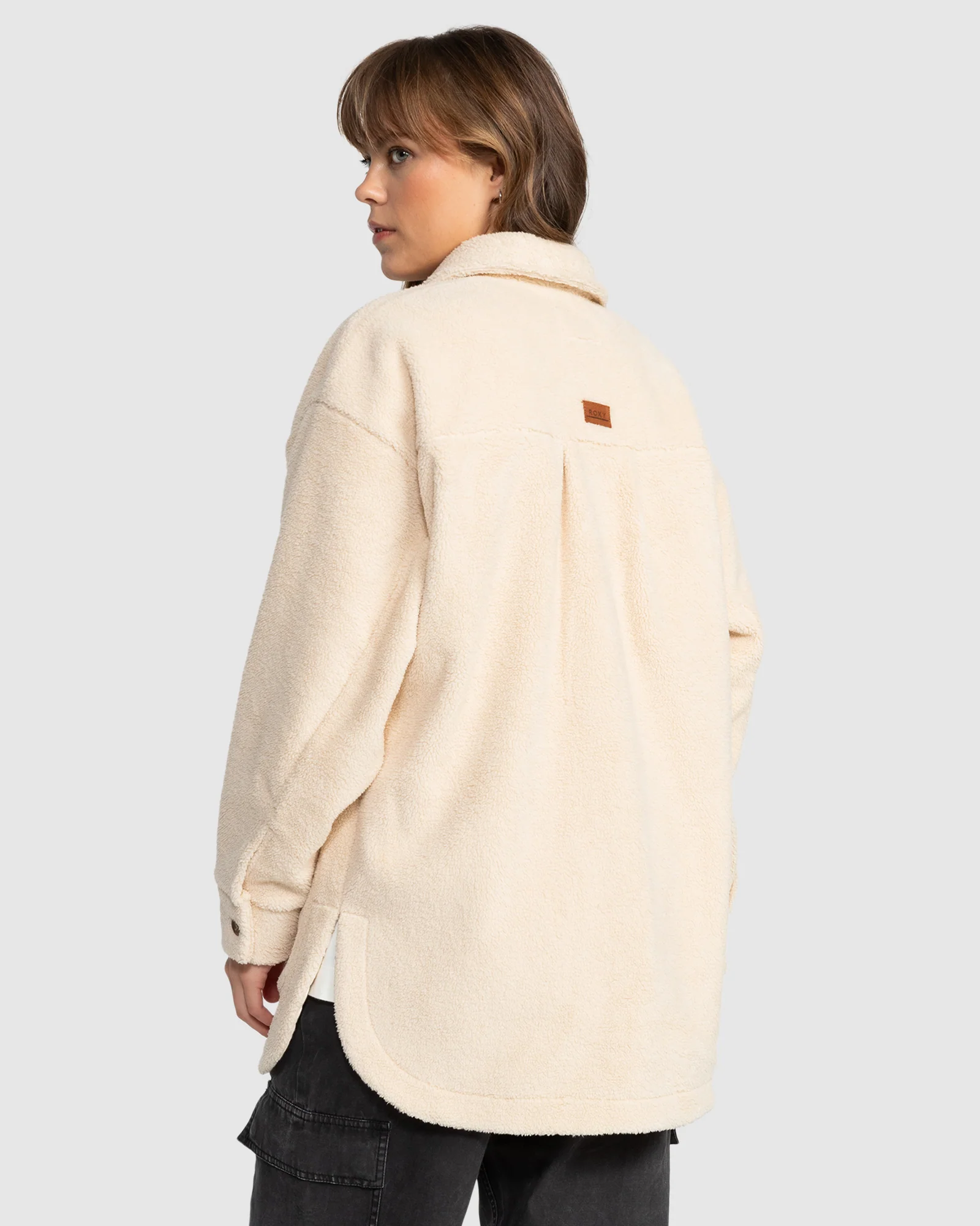 Womens Over And Over Polar Fleece Shacket - Image 3
