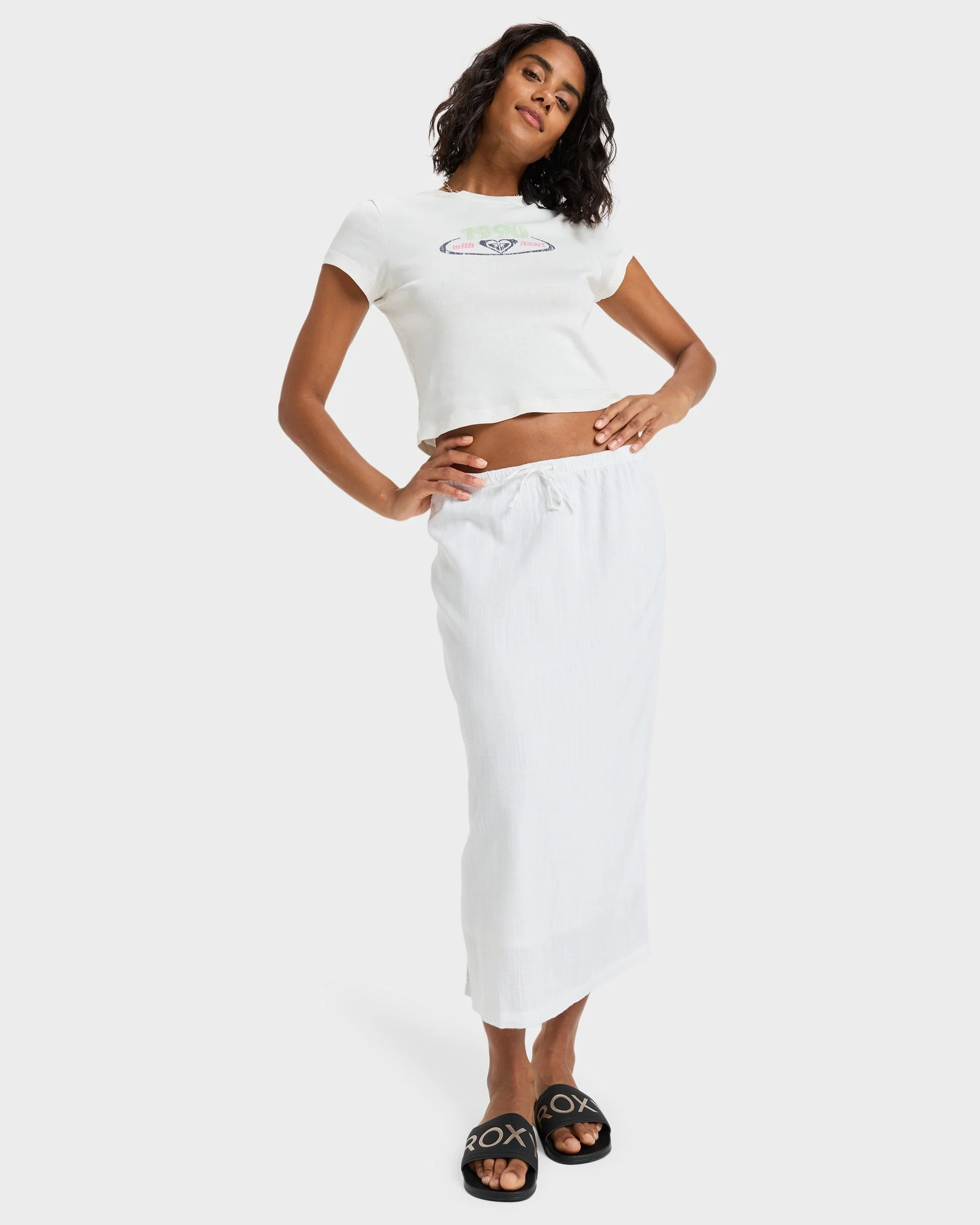 Womens Over The Waves Midi SKirt - Image 6
