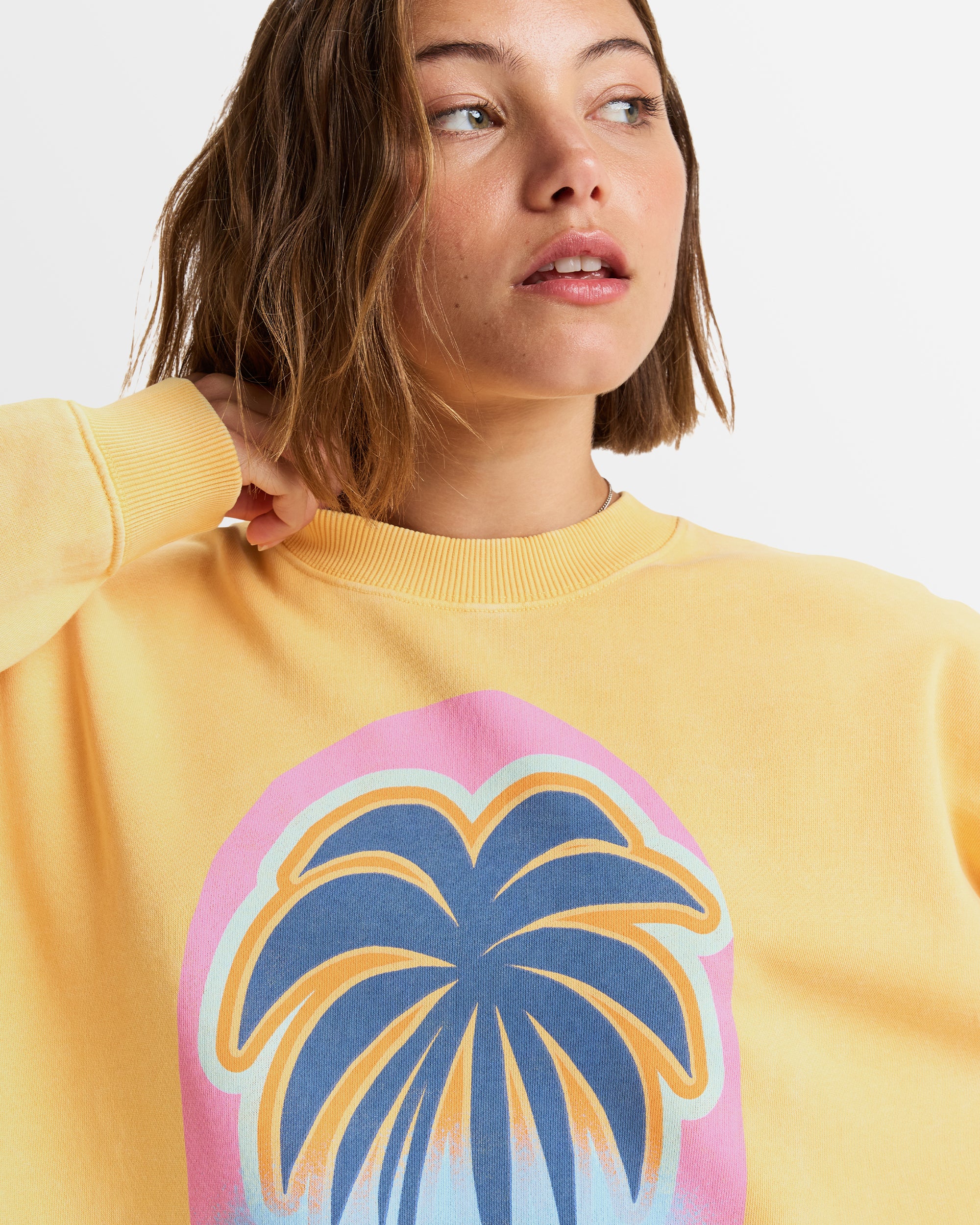 Womens Oz Lineup Oversized Crew Top - Image 4