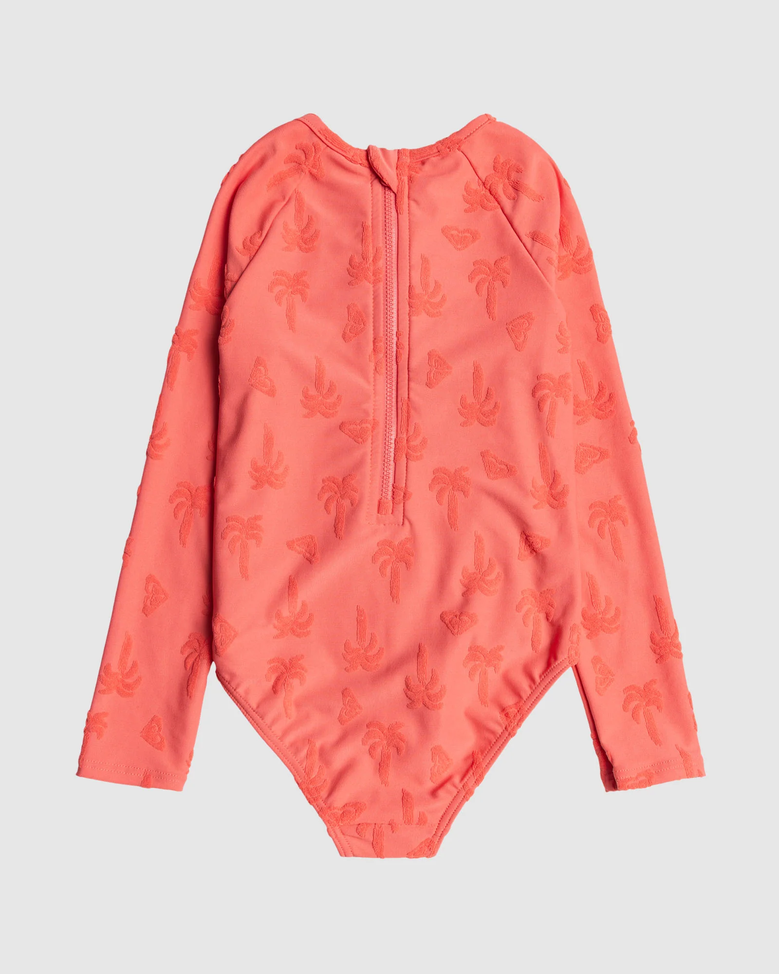 Girls 2-7 Palm Tree Onesie Long Sleeve Rash Vest - Image 2