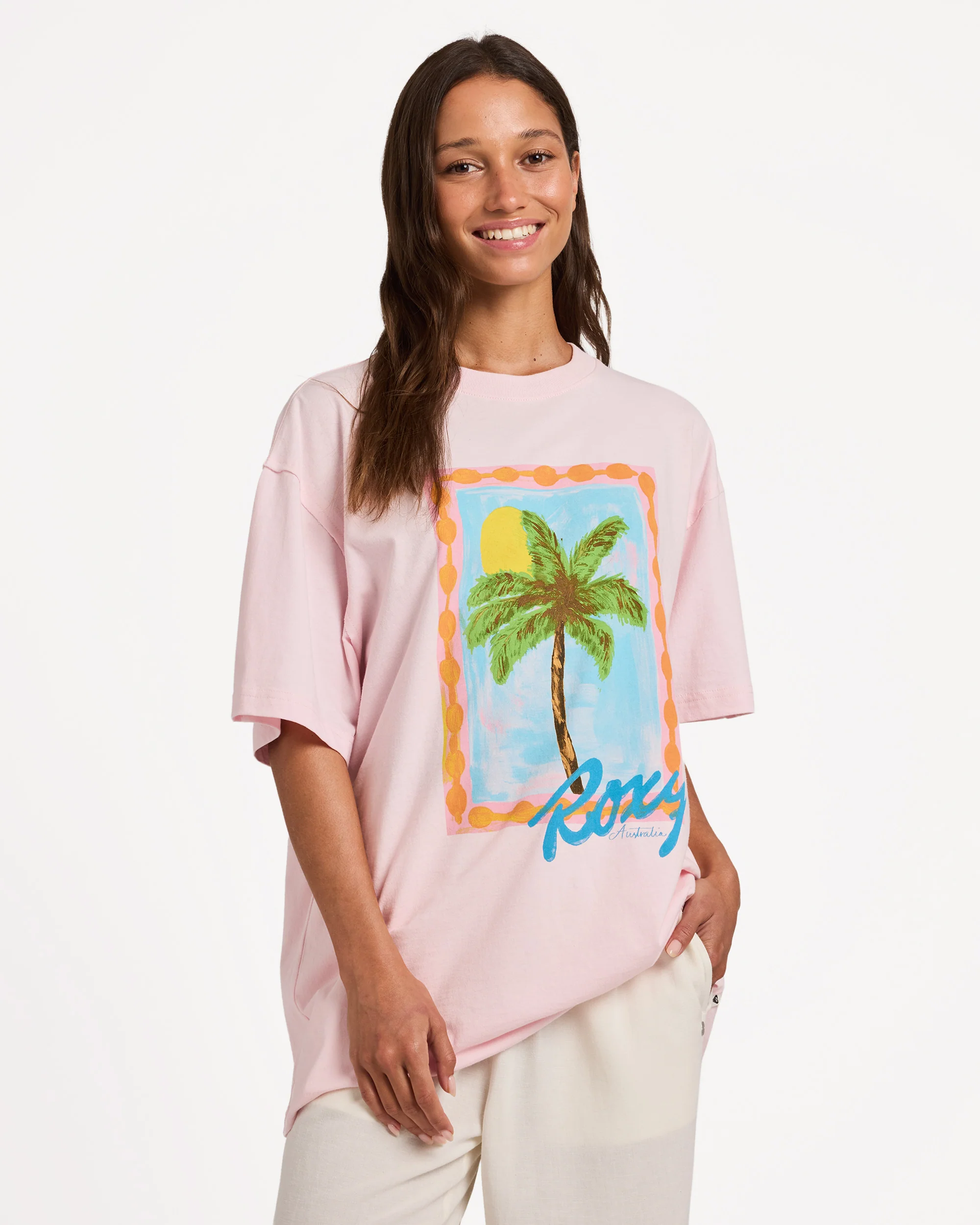 Womens Palm Tree T-Shirt - Image 2