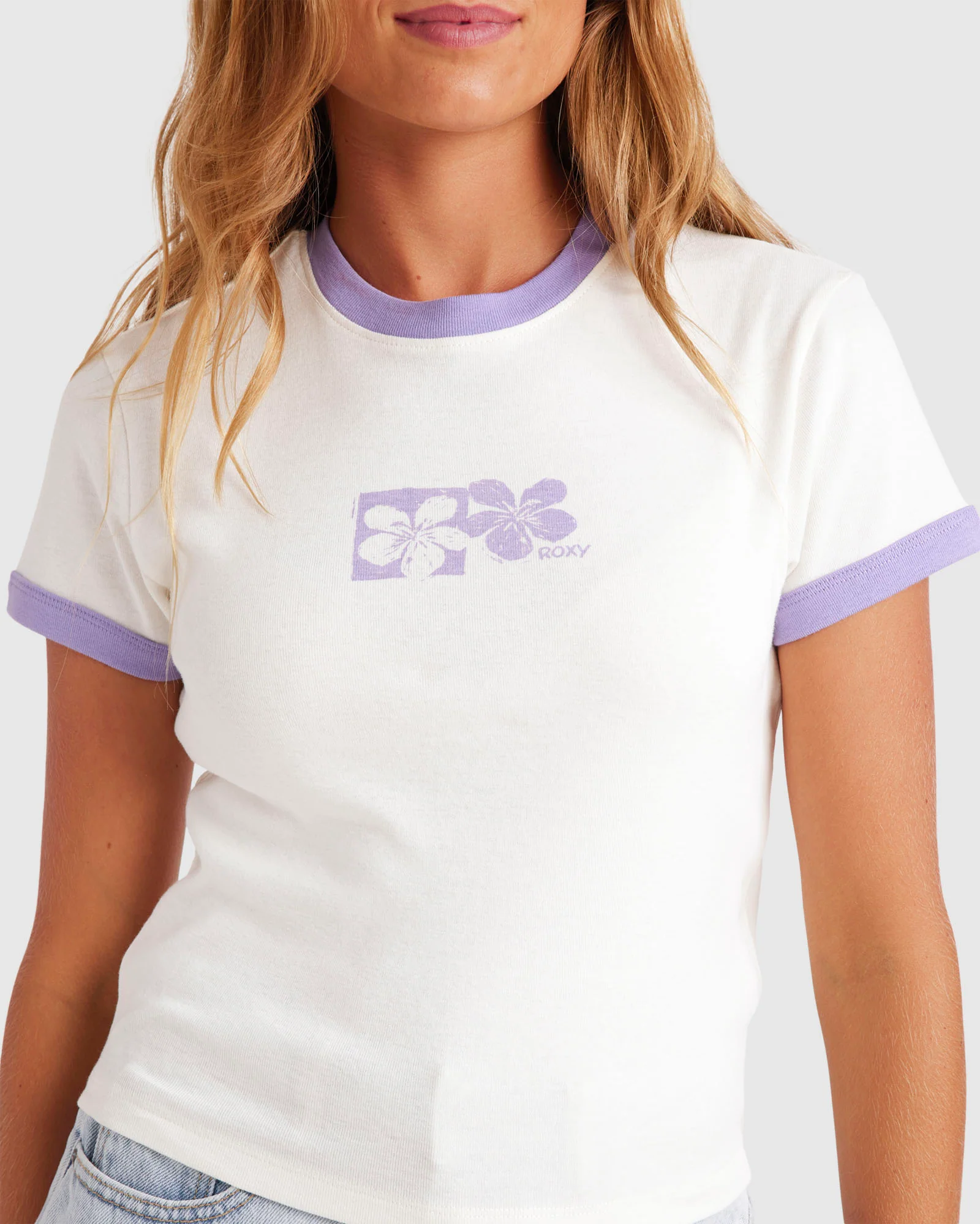 Womens Paradise Baby Tee - Image 4