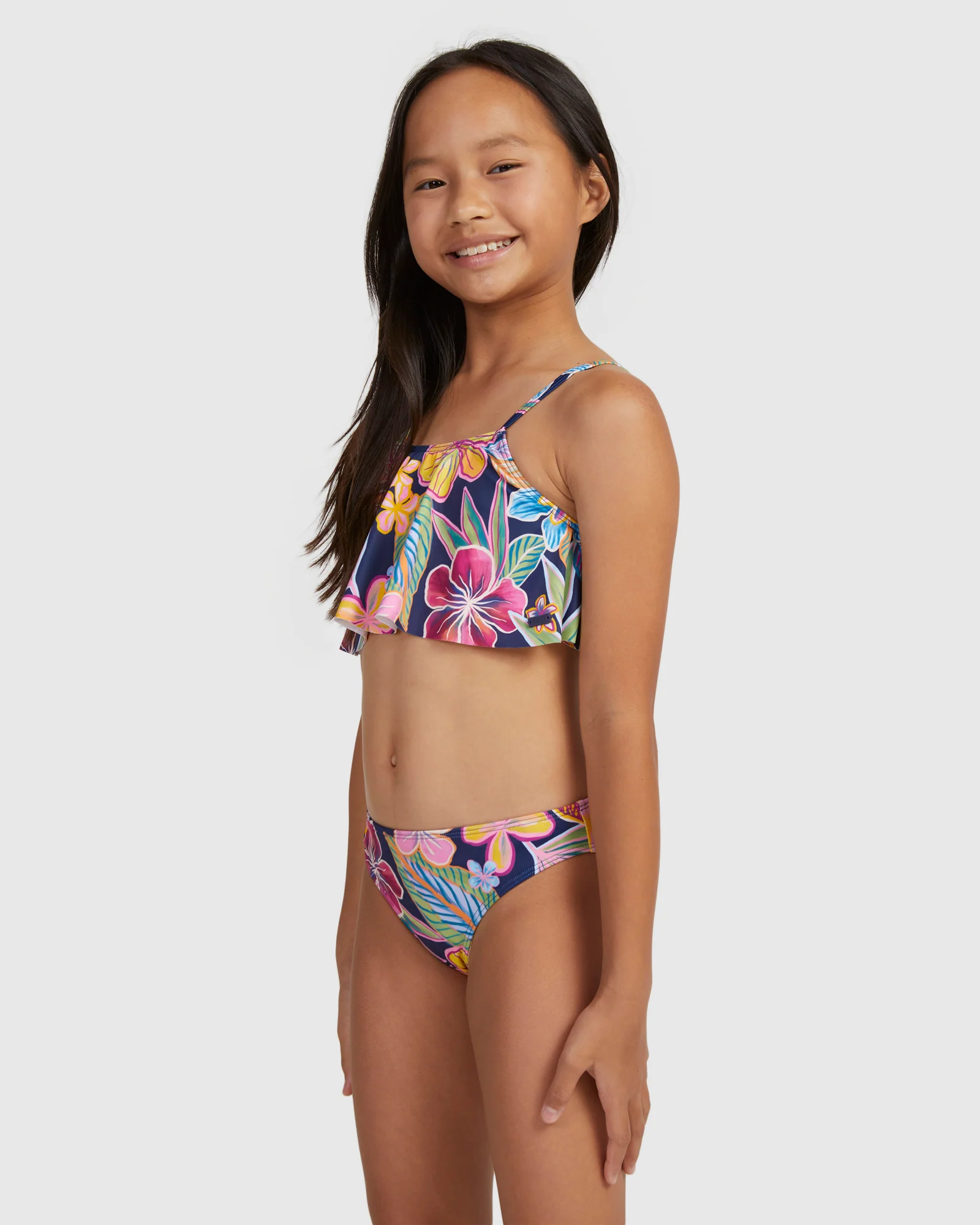 Girls 6-16 Paradise Trip Flutter Set Bikini - Image 2