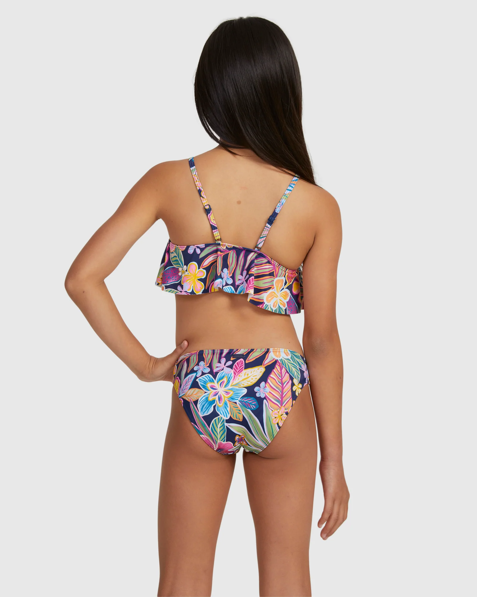 Girls 6-16 Paradise Trip Flutter Set Bikini - Image 3