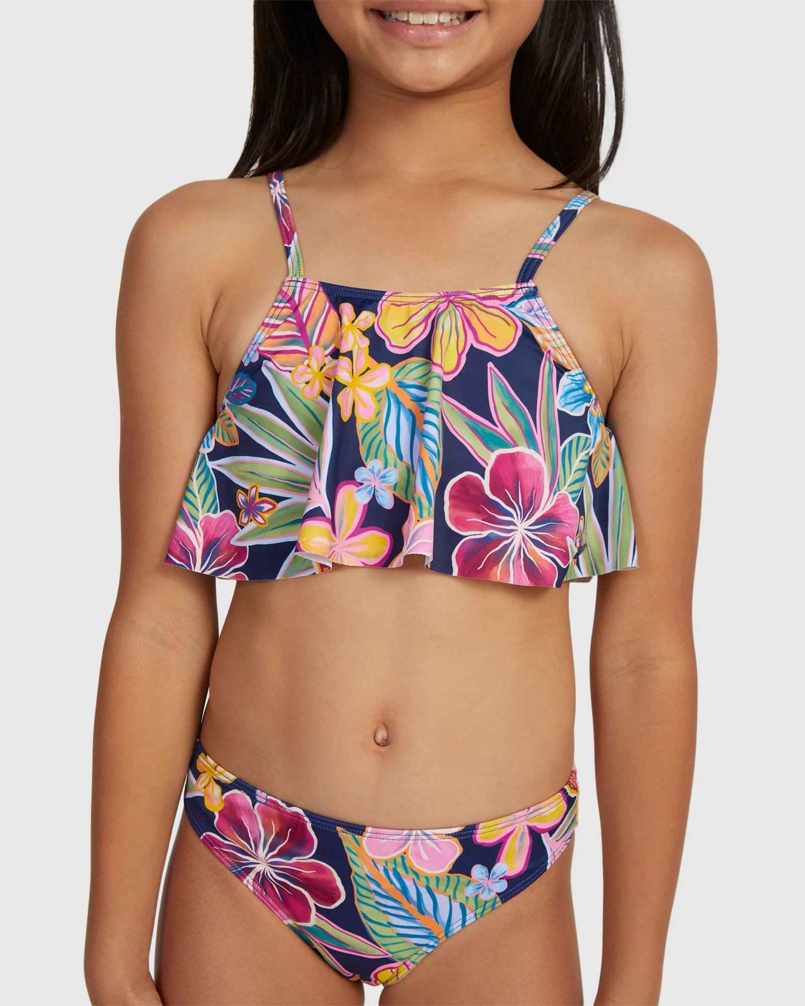 Girls 6-16 Paradise Trip Flutter Set Bikini - Image 4