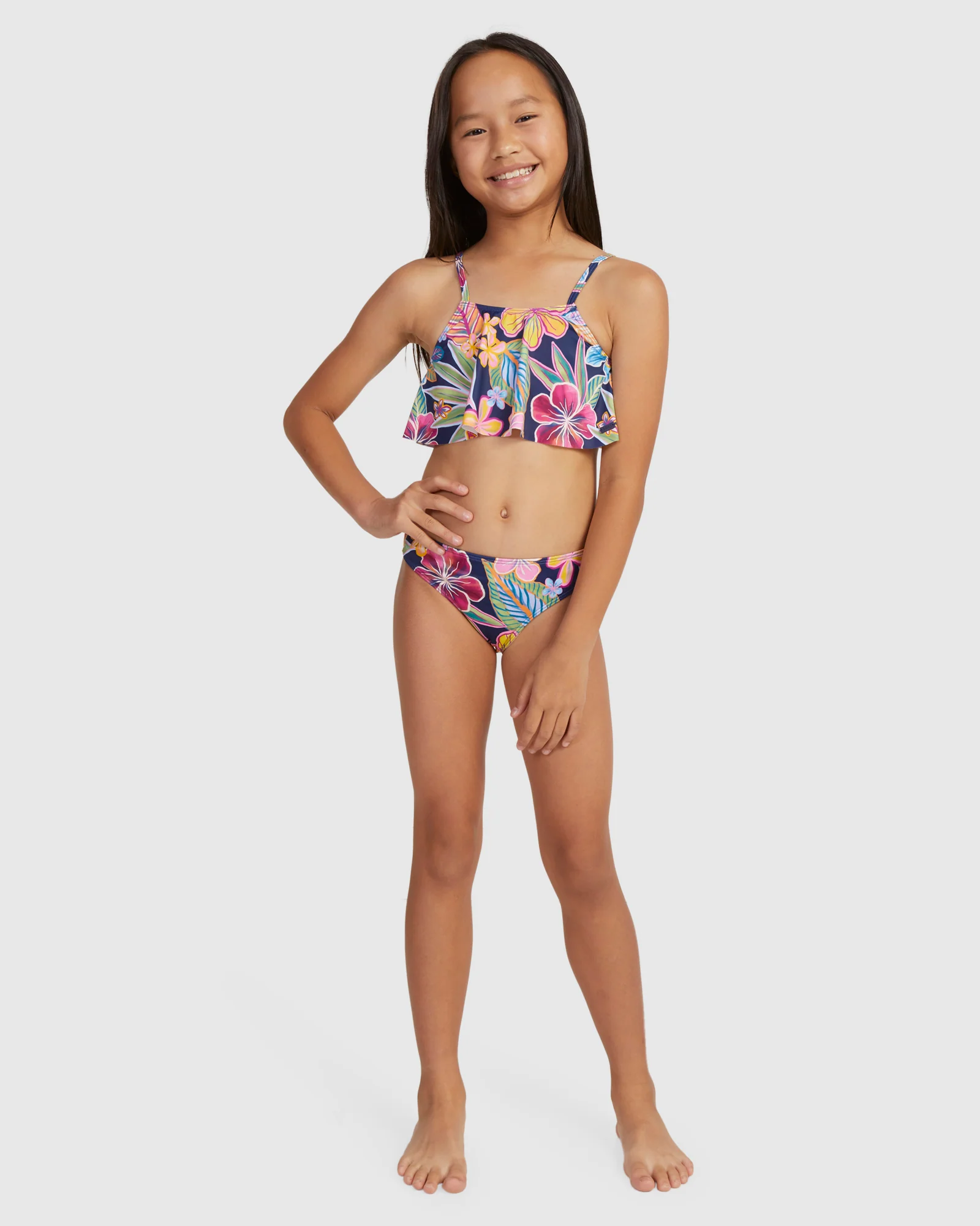 Girls 6-16 Paradise Trip Flutter Set Bikini - Image 5